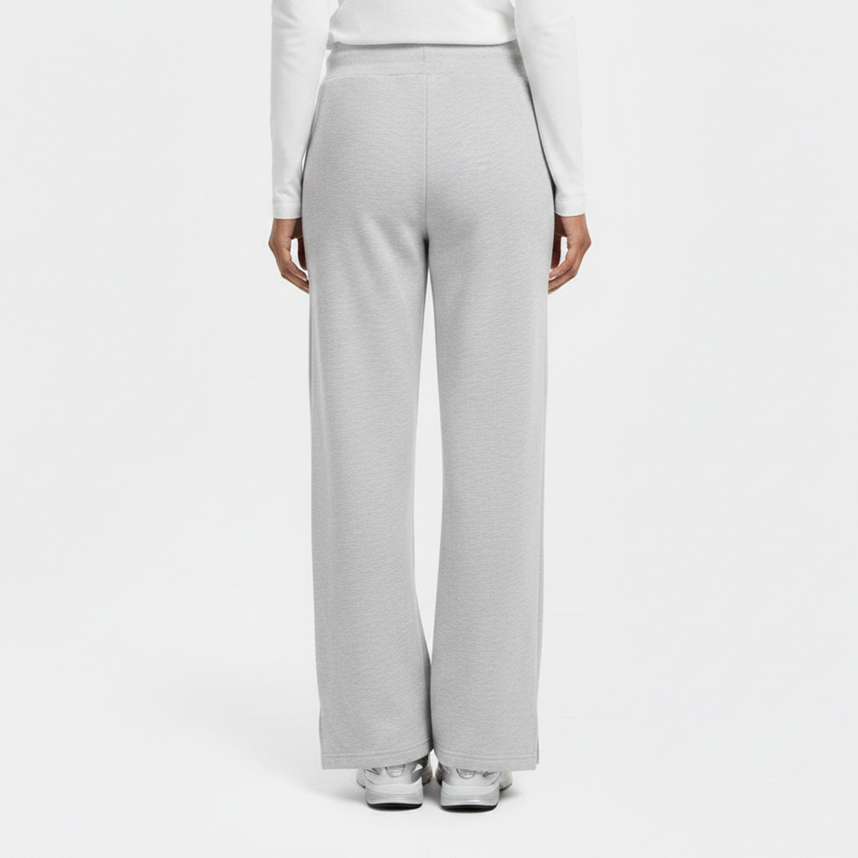 LightGryMelange - Rohnisch - Women's Wide Open Hem Jersey Jogging Bottoms - 4