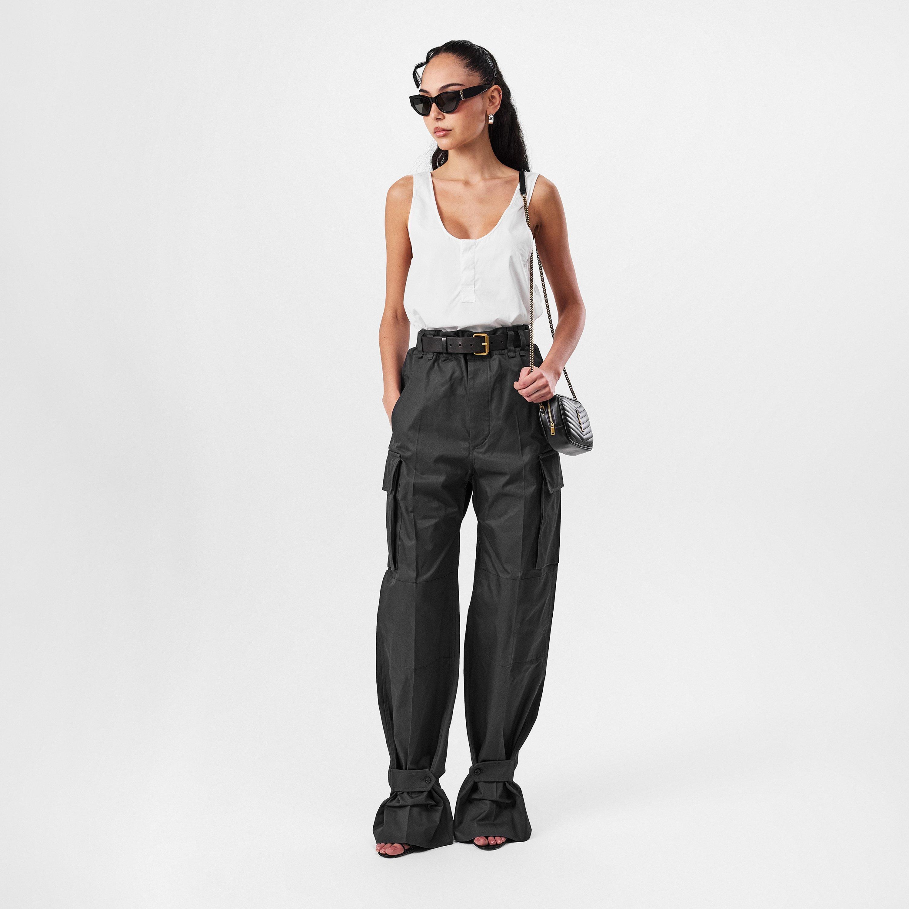 【関税込み】SAINT LAURENT CASSANDRE CARGO PANTS Saint Laurent | Cassandre Cargo Trousers | Wide Leg Trousers