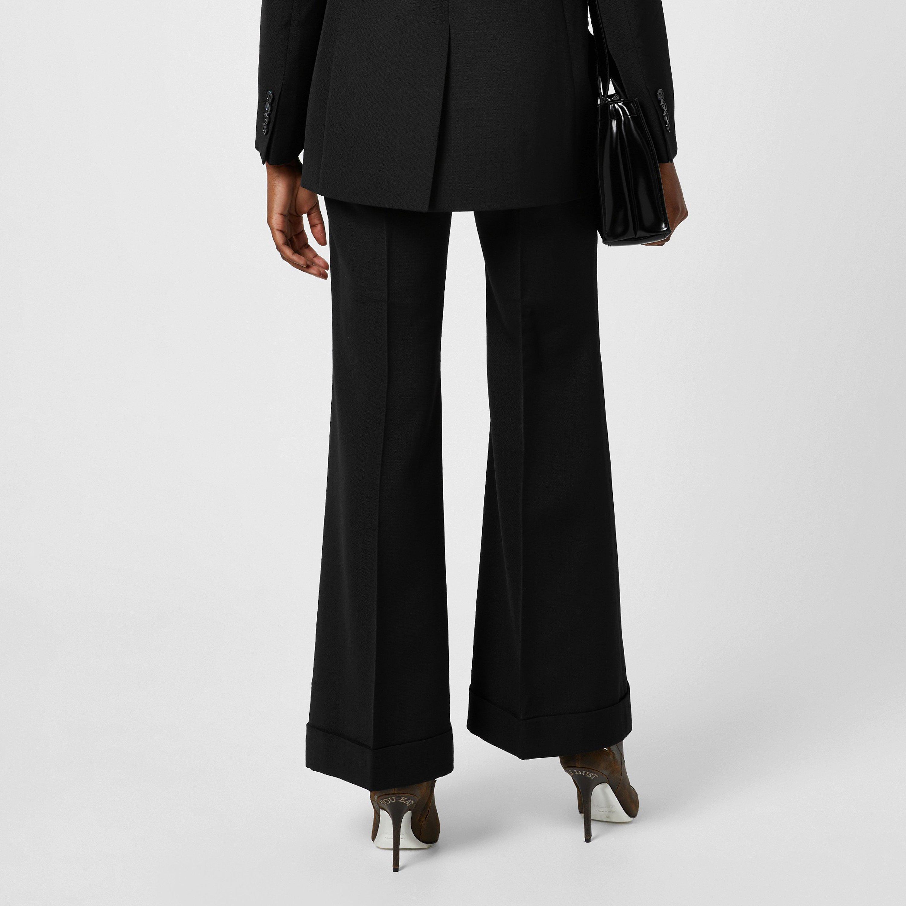 Black 900 - Acne Studios - Women's Pinna Wide Leg Trousers - 2
