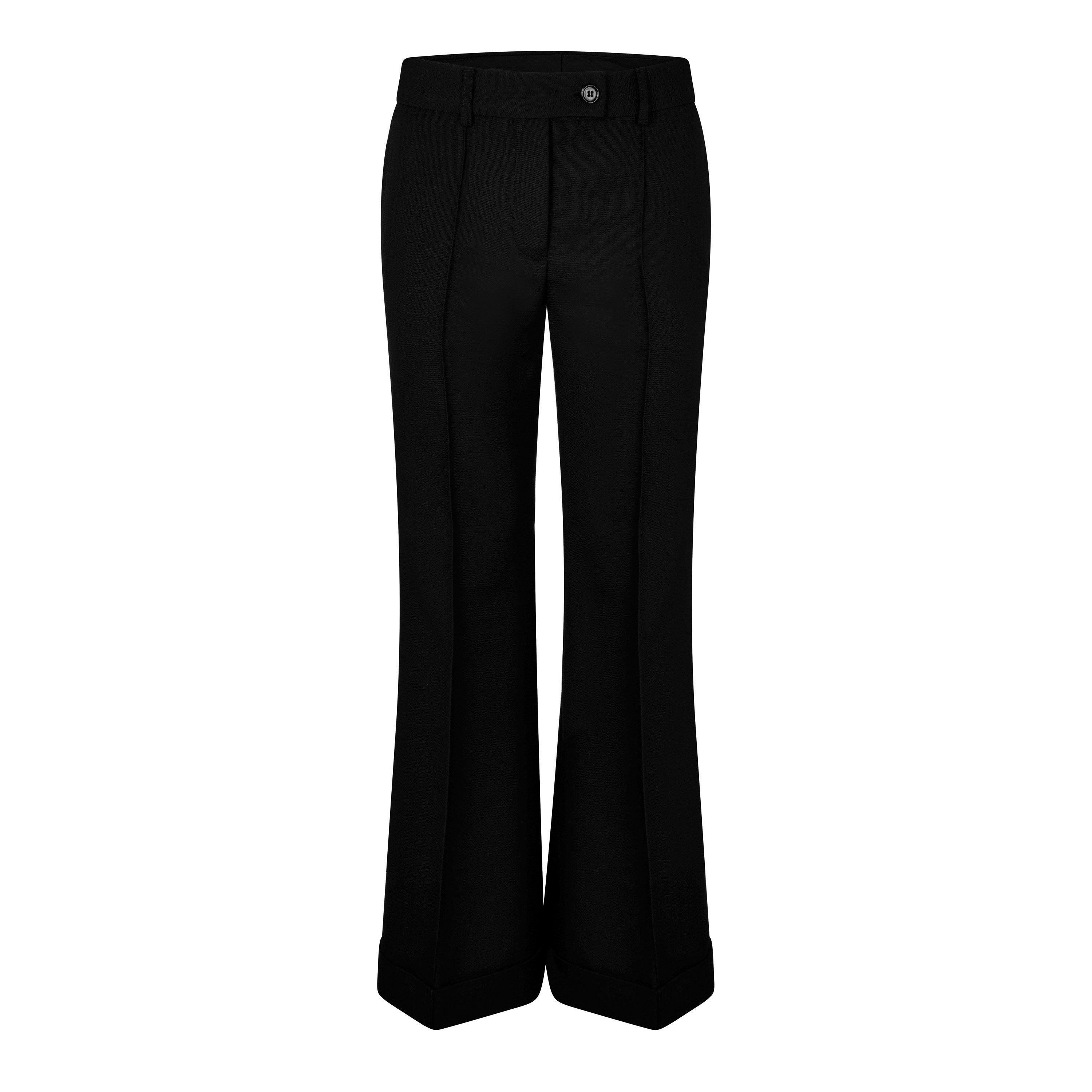 Black 900 - Acne Studios - Women's Pinna Wide Leg Trousers - 5