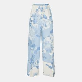 Off White Women's Knitted Trousers, Knitted Fabric