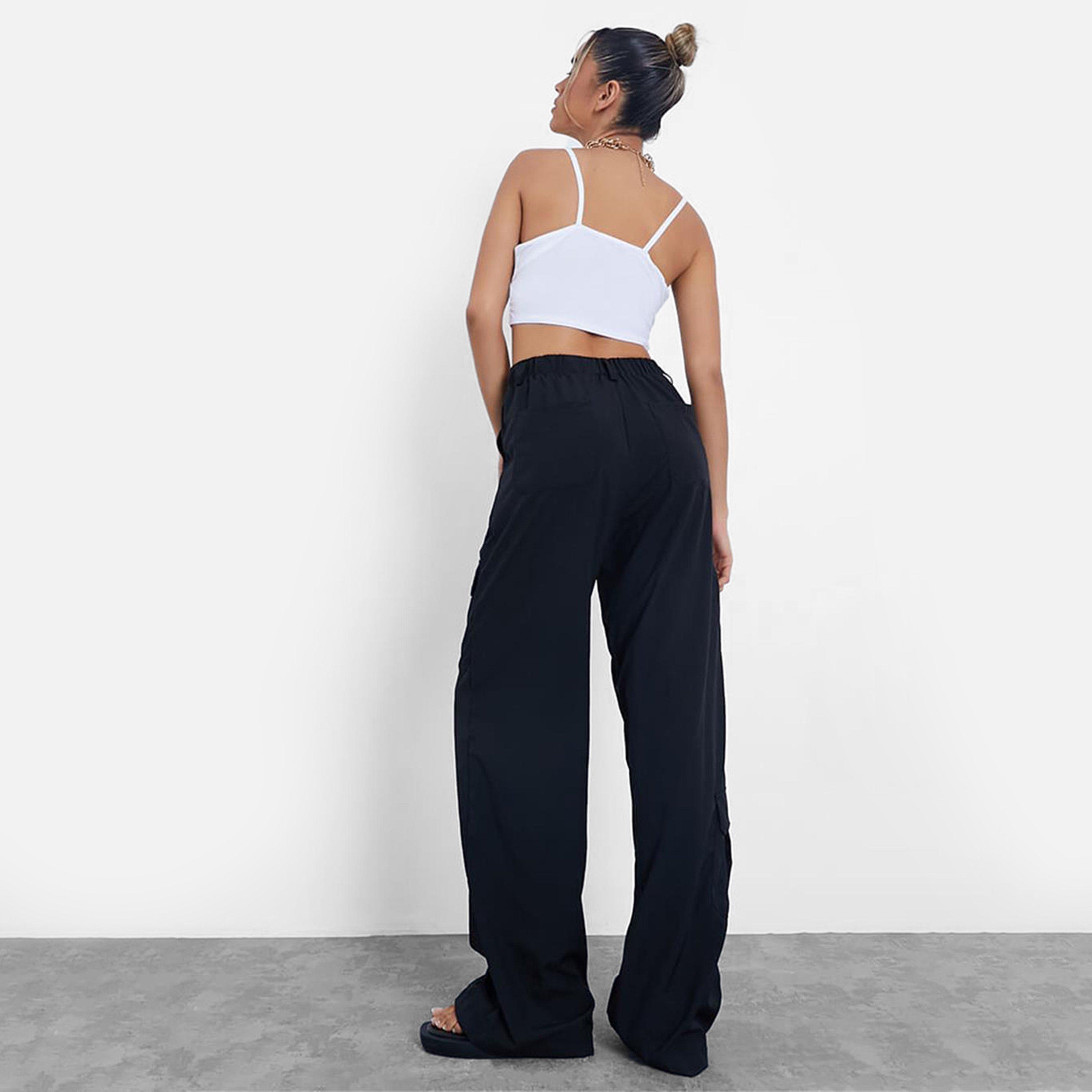 Black - I Saw It First - ISAWITFIRST Cargo Utility Trousers - 4