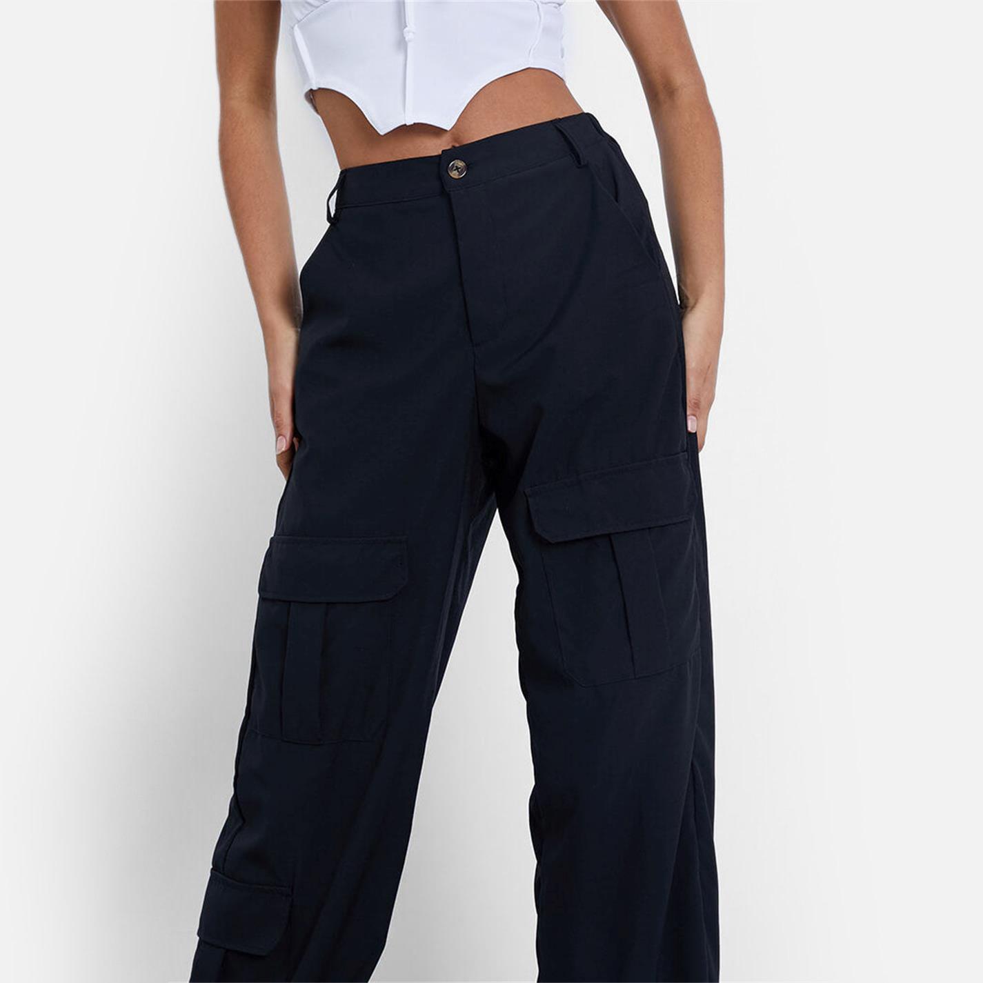 Black - I Saw It First - ISAWITFIRST Cargo Utility Trousers - 5
