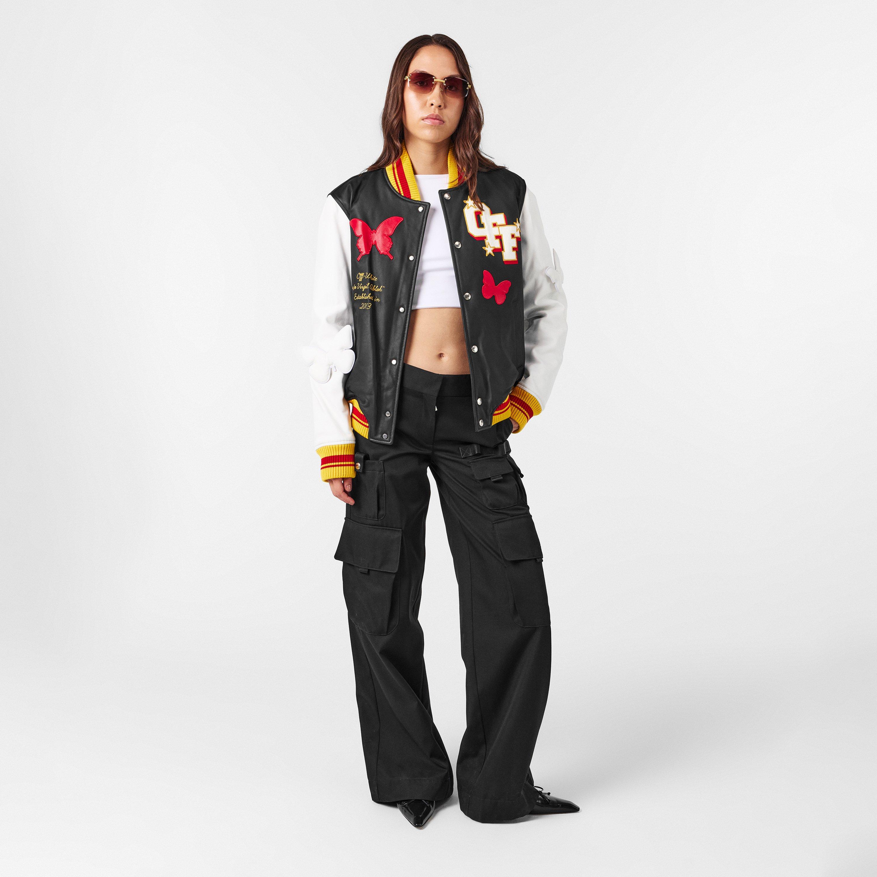 Black - Off White - Women's Cargo Trousers - 6