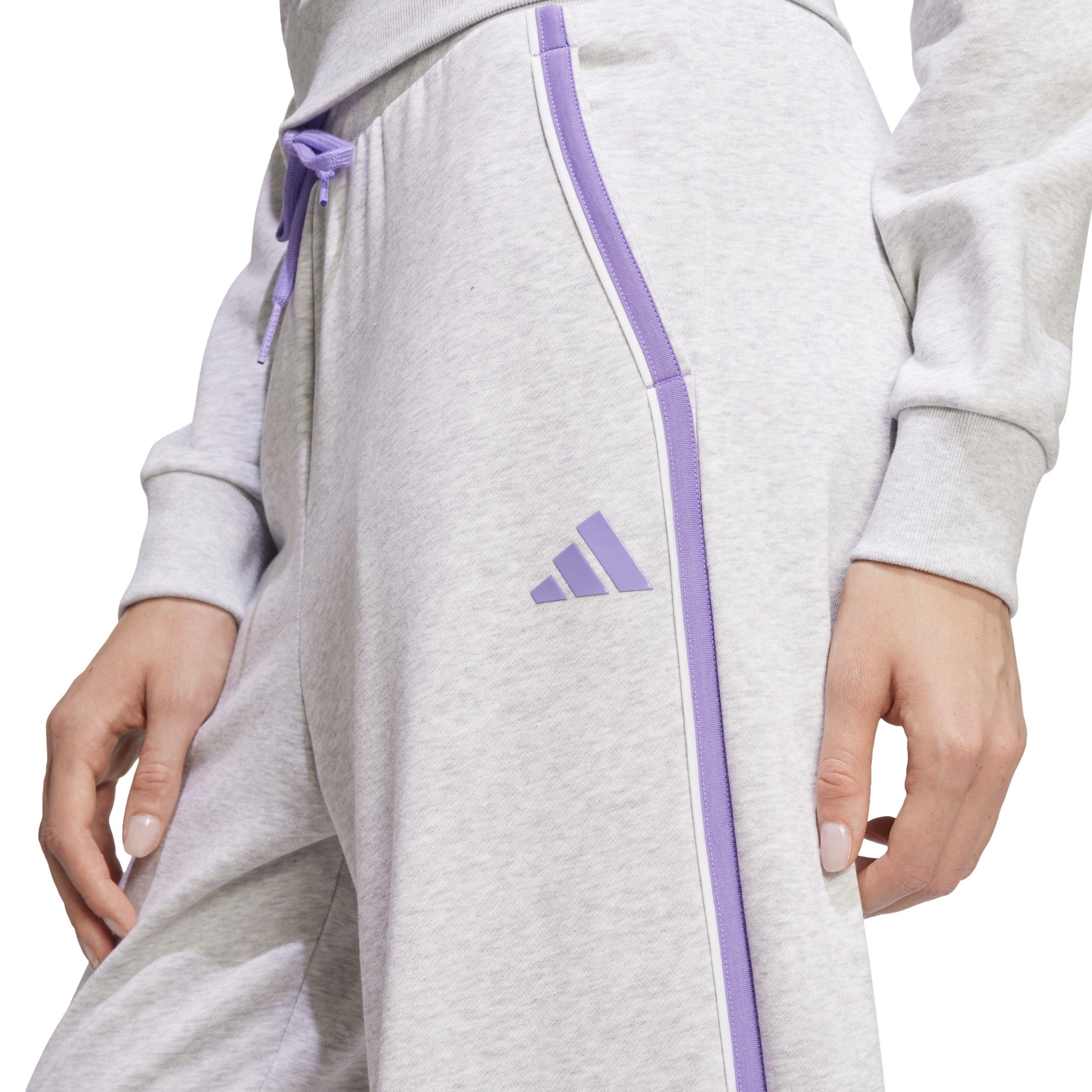 Light Grey Hthr - adidas - Open Hem Jersey Joggers - 4