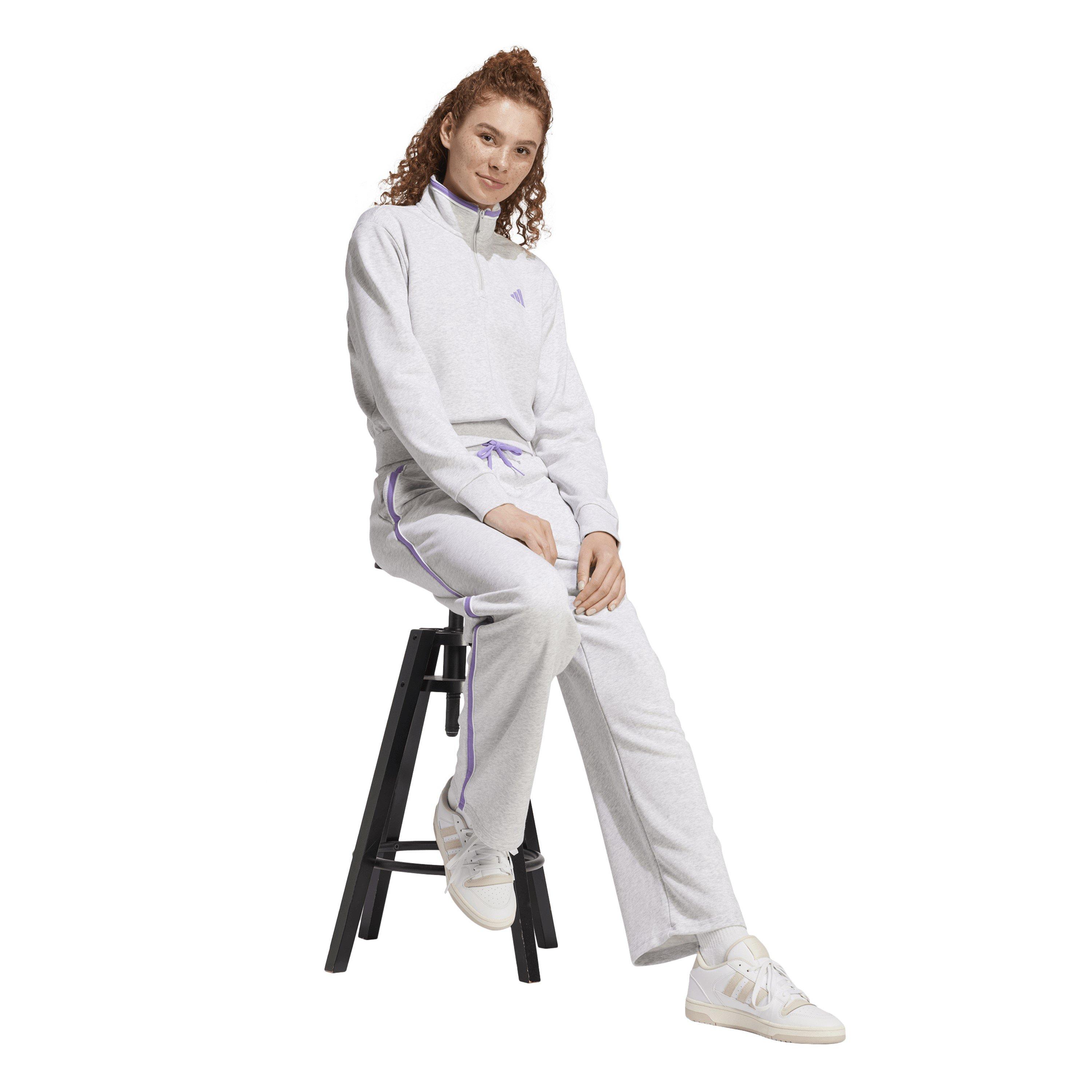 Light Grey Hthr - adidas - Open Hem Jersey Joggers - 6