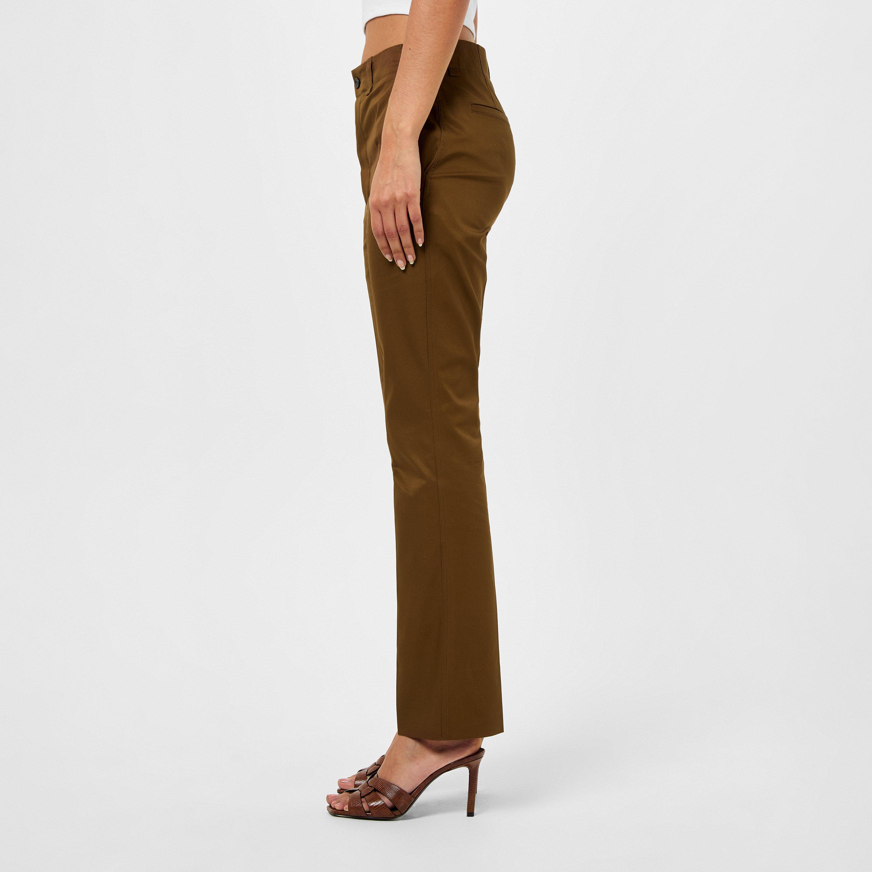 ROUGE FONCE - Saint Laurent - Cotton Twill Trousers - 2