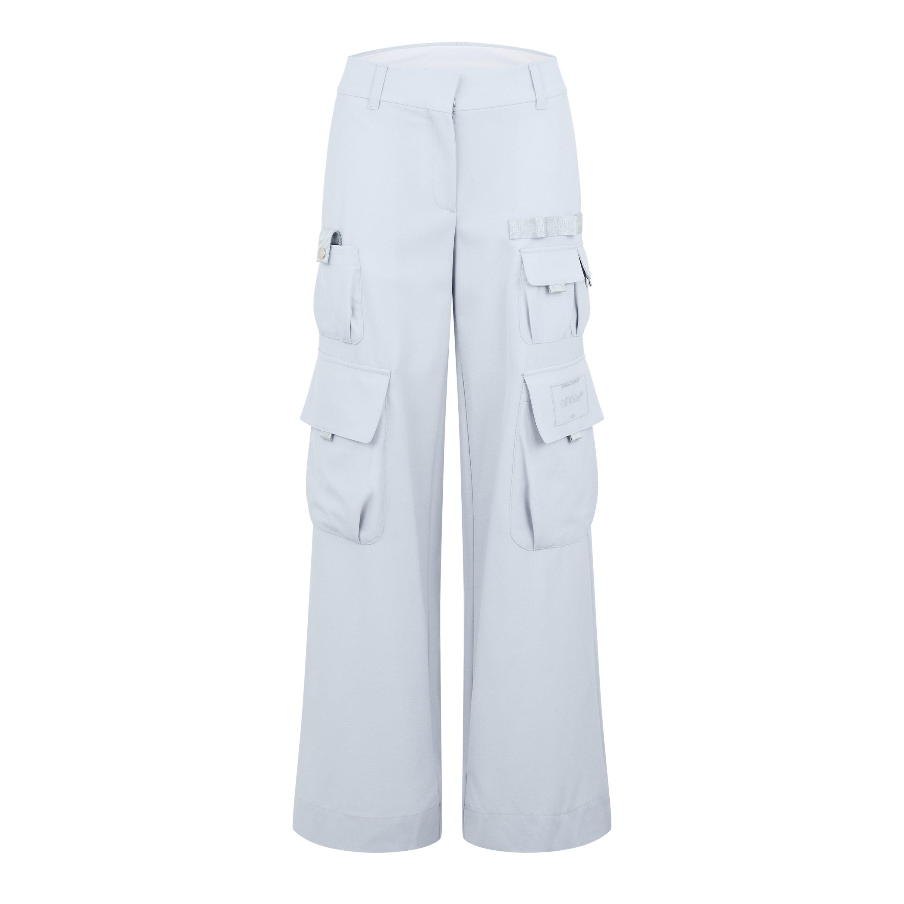 Artic Ice - Off White - Women's Relaxed Cargo Trousers - 1