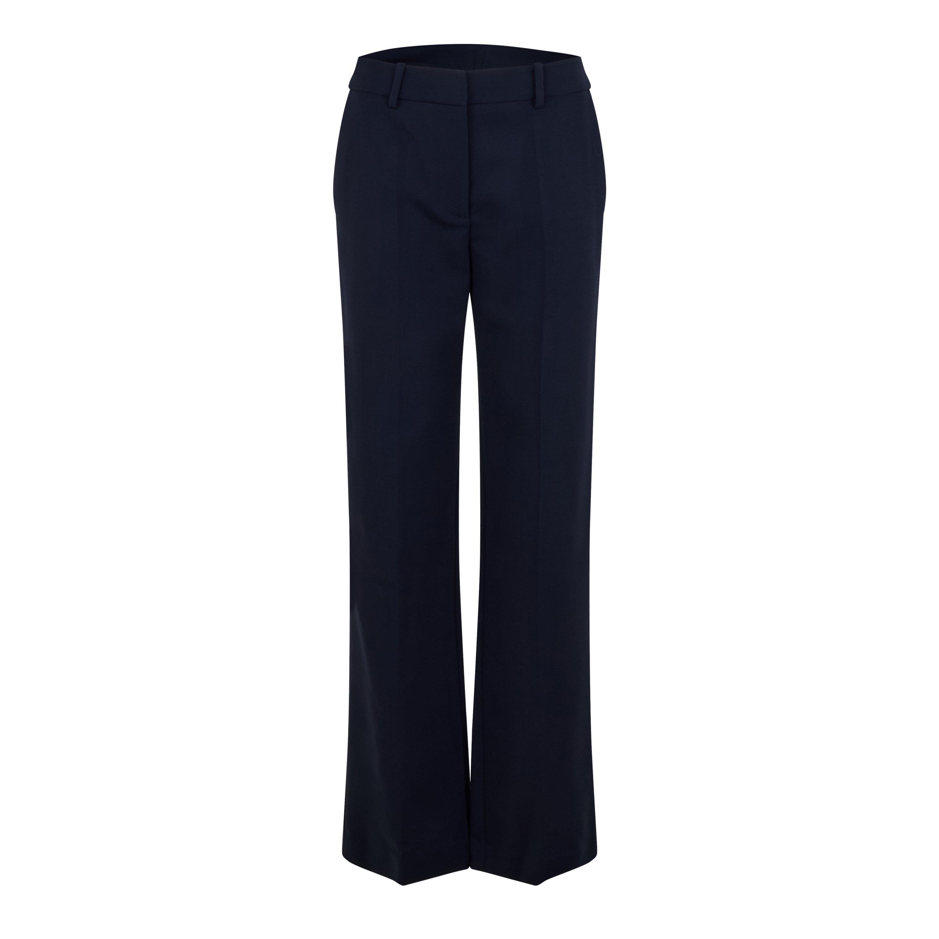 Blue - Off White - Women's Knit Contemporary Fit Trousers - 1