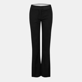 Off White Women's Knitted Trousers, Knitted Fabric