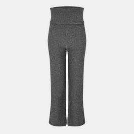 Off White Women's Knitted Trousers, Knitted Fabric