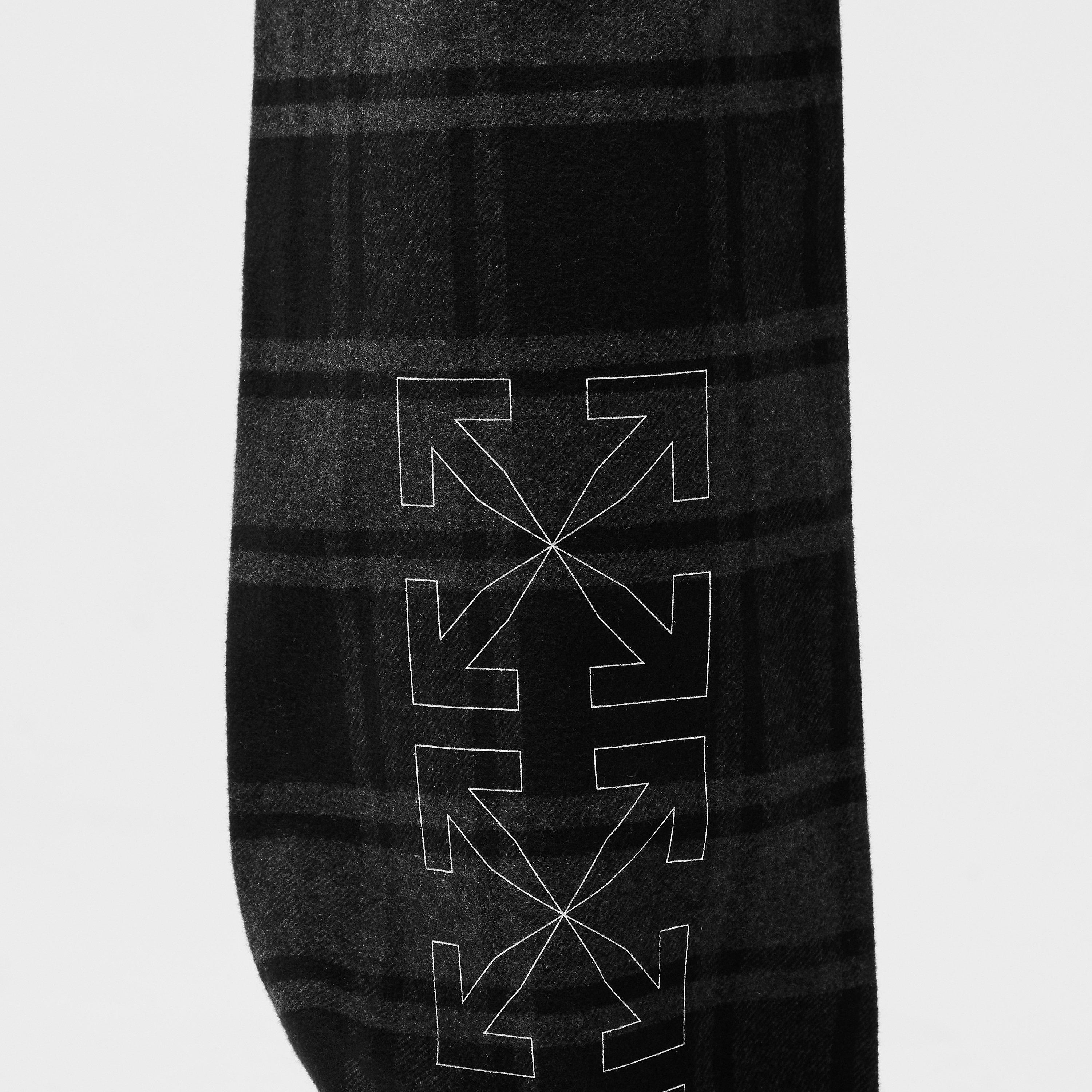 Grey/White - Off White - Men's Wide Leg Trousers - 5