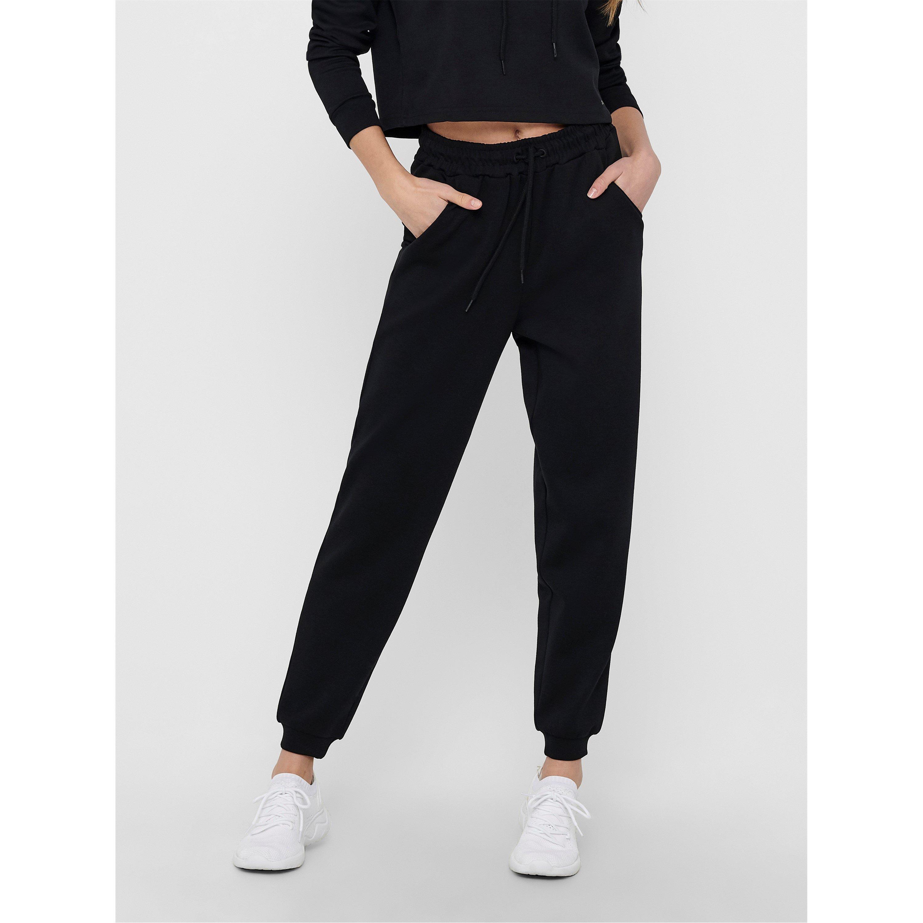 Only Play Women's High Waist Closed Hem Jersey Joggers - Black - 8 (XS)