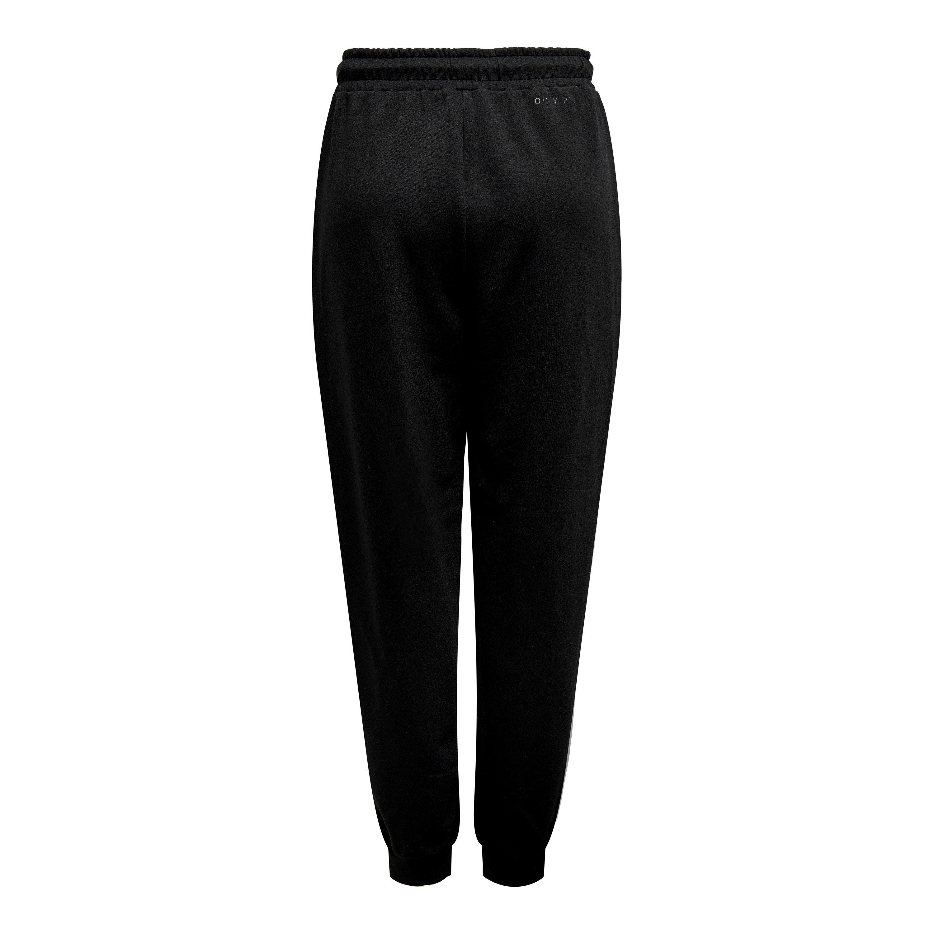 Black - Only Play - High Waist Closed Hem Jersey Joggers - 2