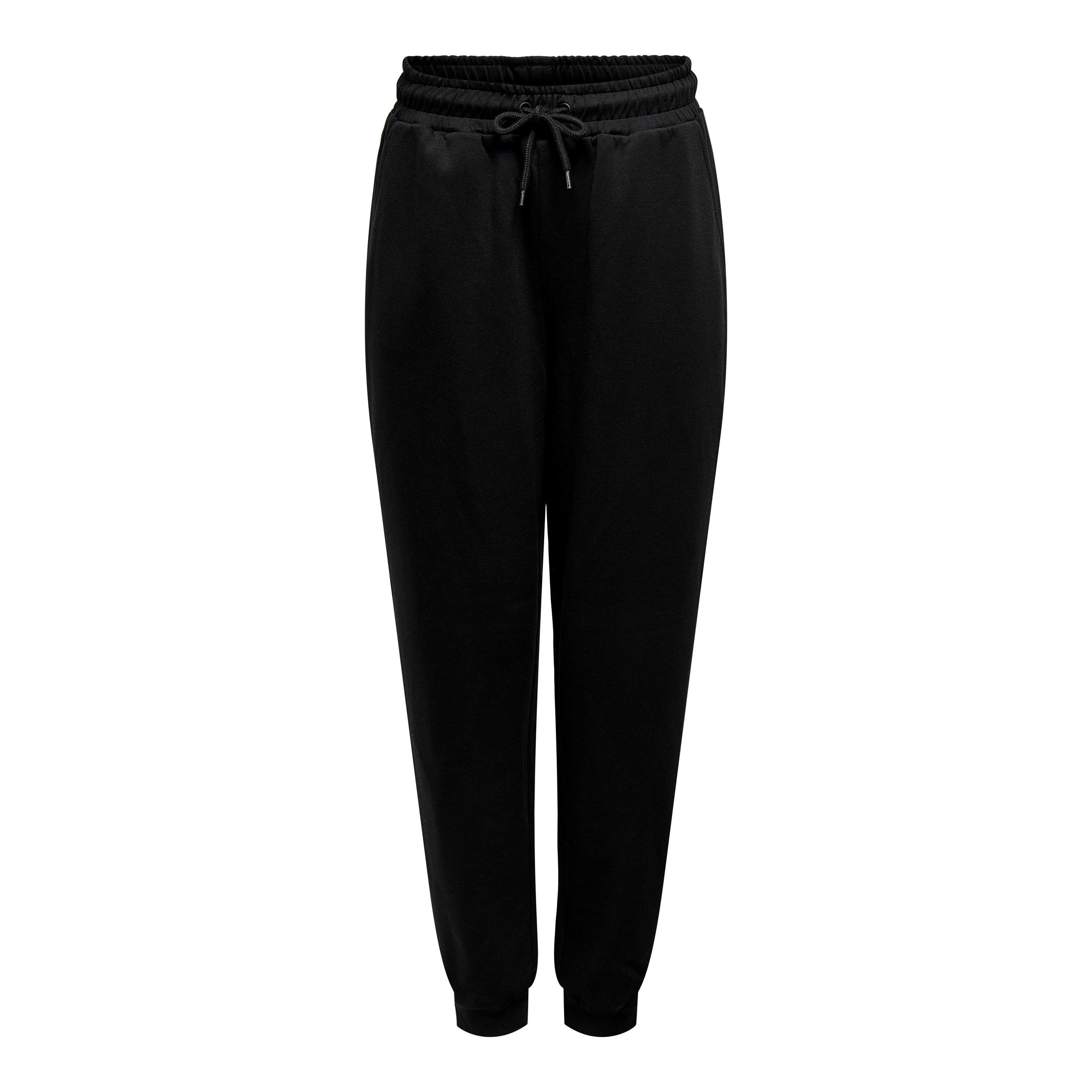 Black - Only Play - High Waist Closed Hem Jersey Joggers - 3
