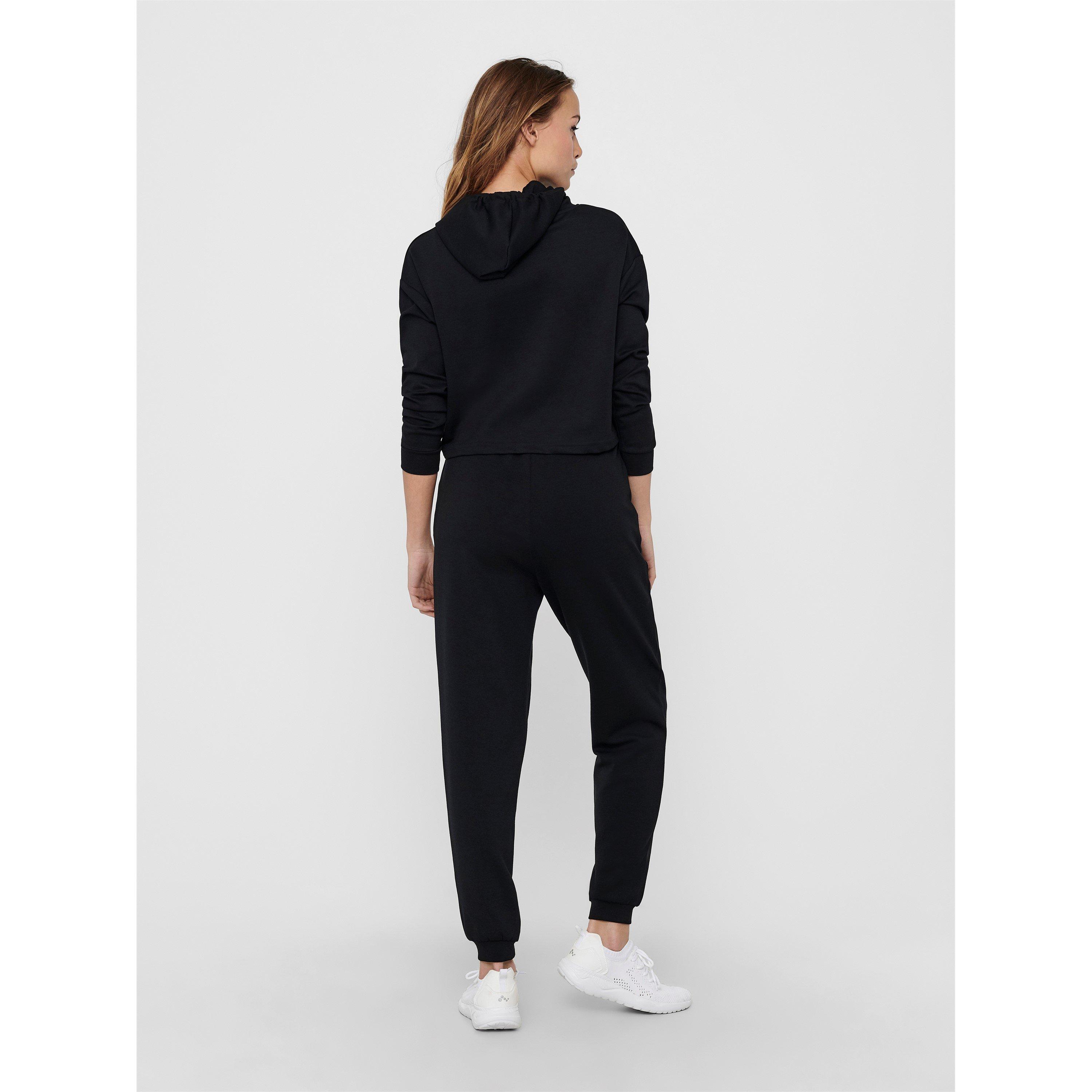 Black - Only Play - High Waist Closed Hem Jersey Joggers - 6