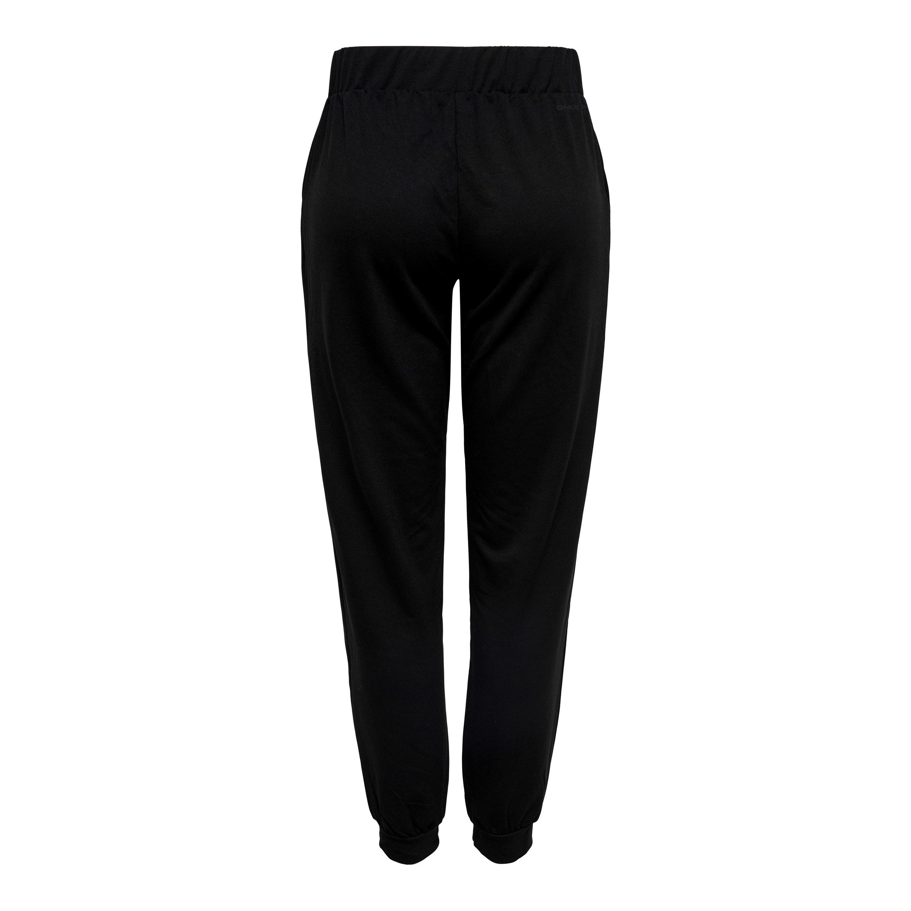 Black/Black/Red - Only Play - Open Hem Fleece Joggers - 2