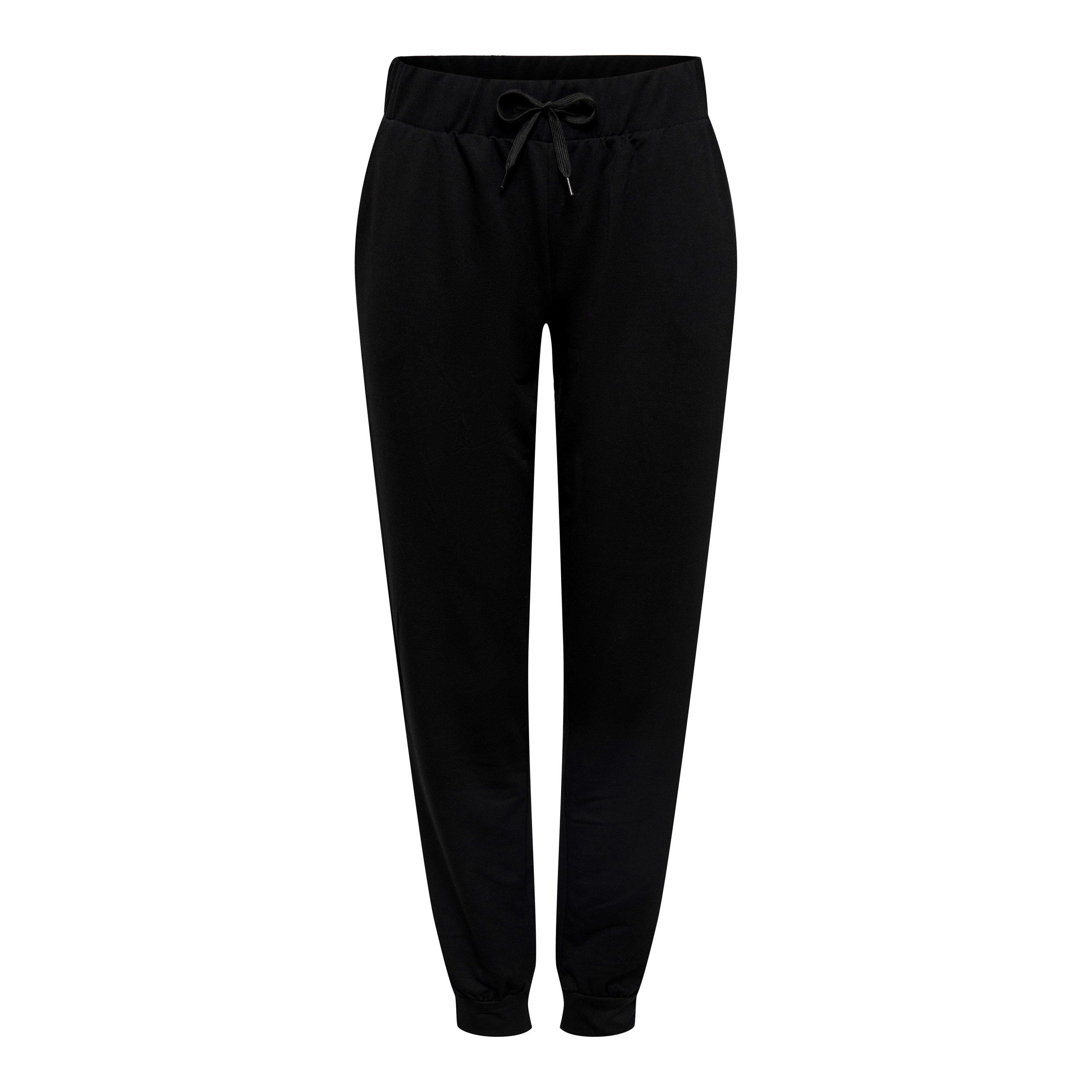 Black/Black/Red - Only Play - Open Hem Fleece Joggers - 3