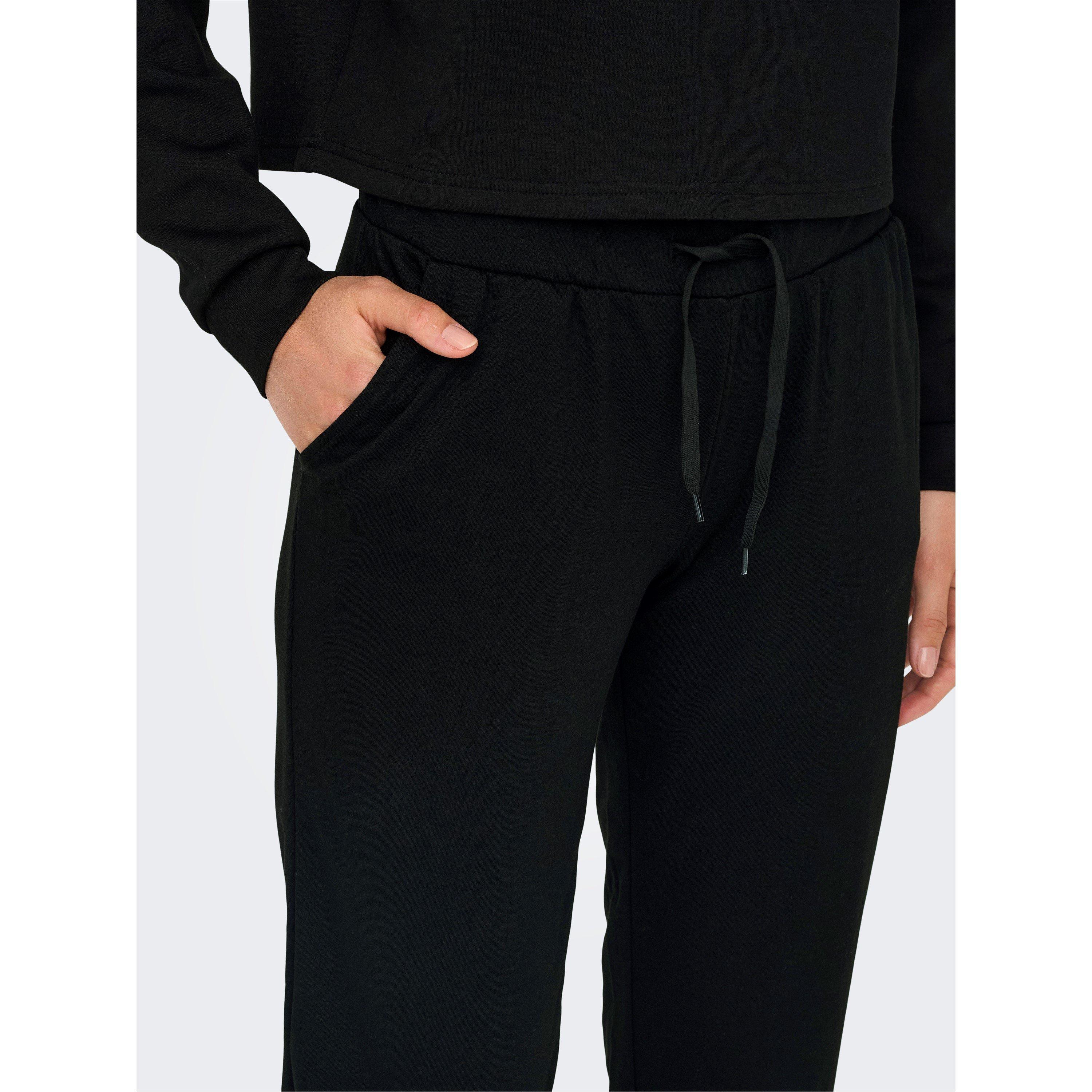 Black/Black/Red - Only Play - Open Hem Fleece Joggers - 6