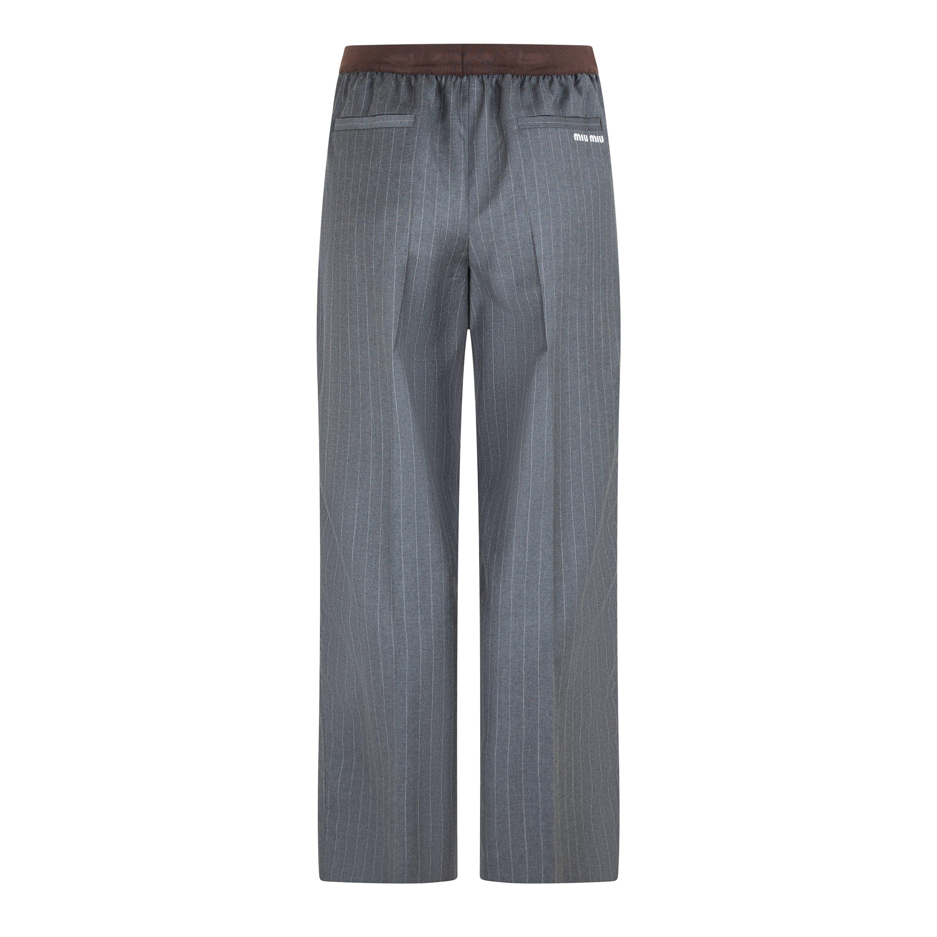Miu Miu Women's Open Cuff Woven Tracksuit Joggers | Cruise Fashion