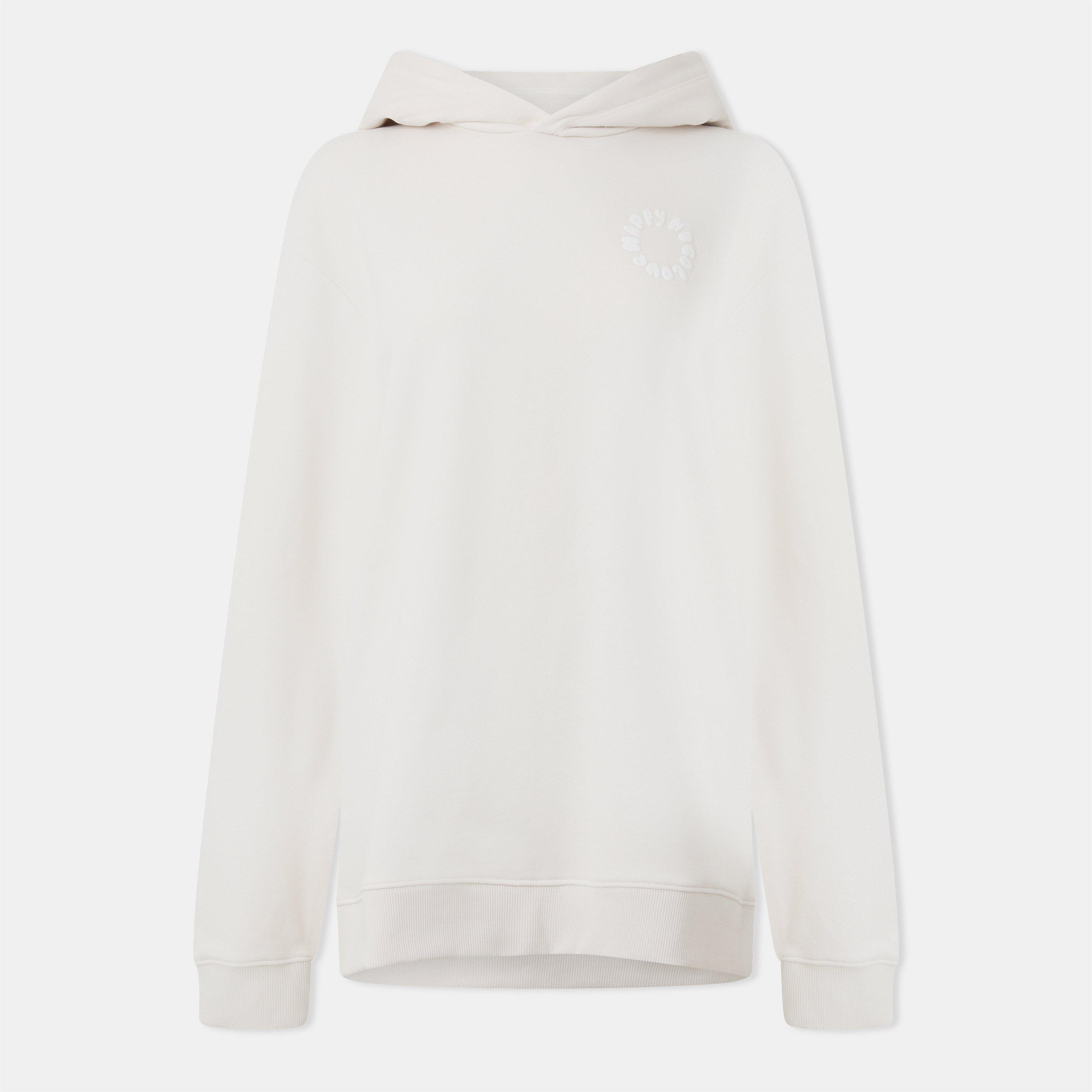Hugo Womens HUGO Oversized Hoodie - Contemporary Design - Open White - M