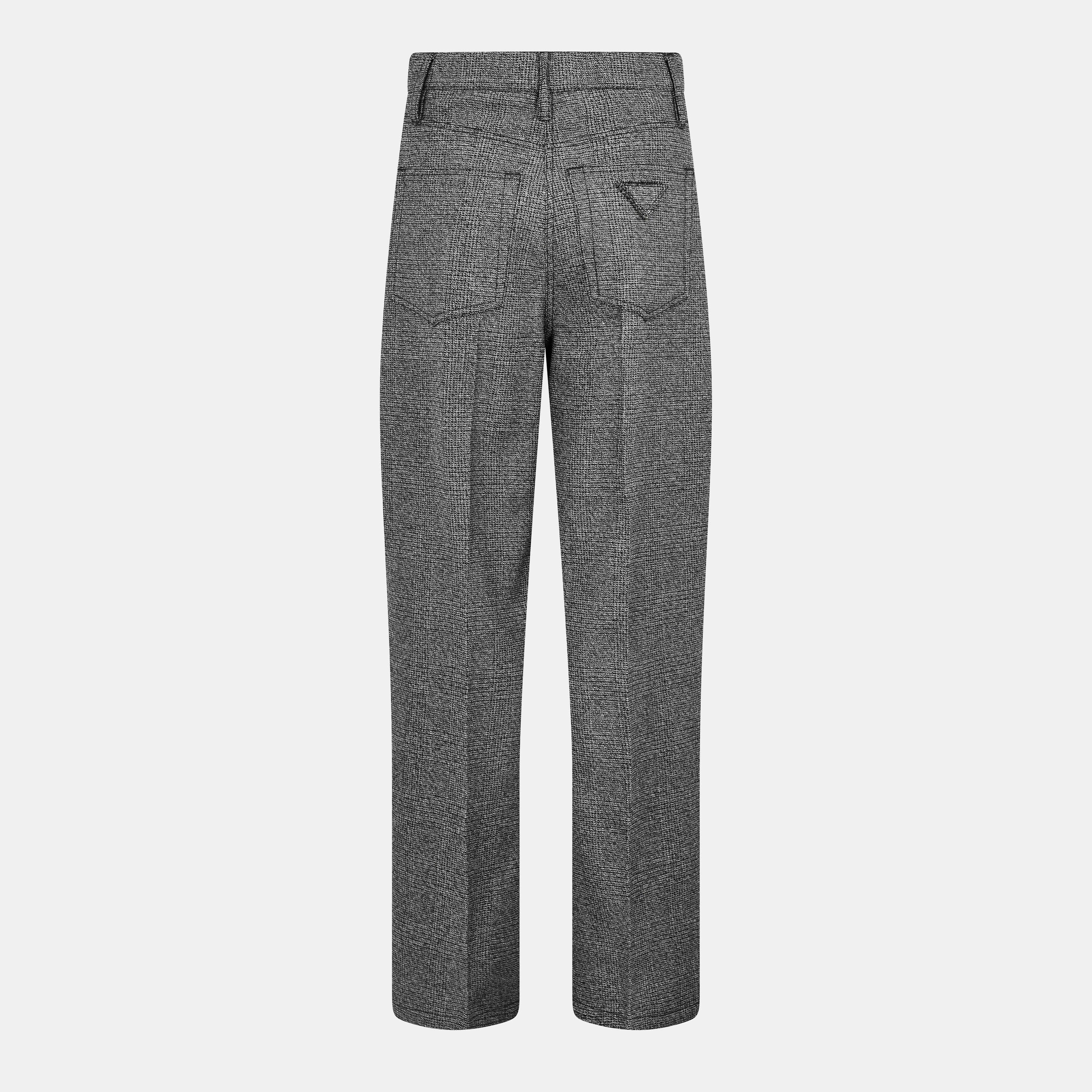 Prada Prada Prince of Wales check mouline wool pants | Cruise Fashion