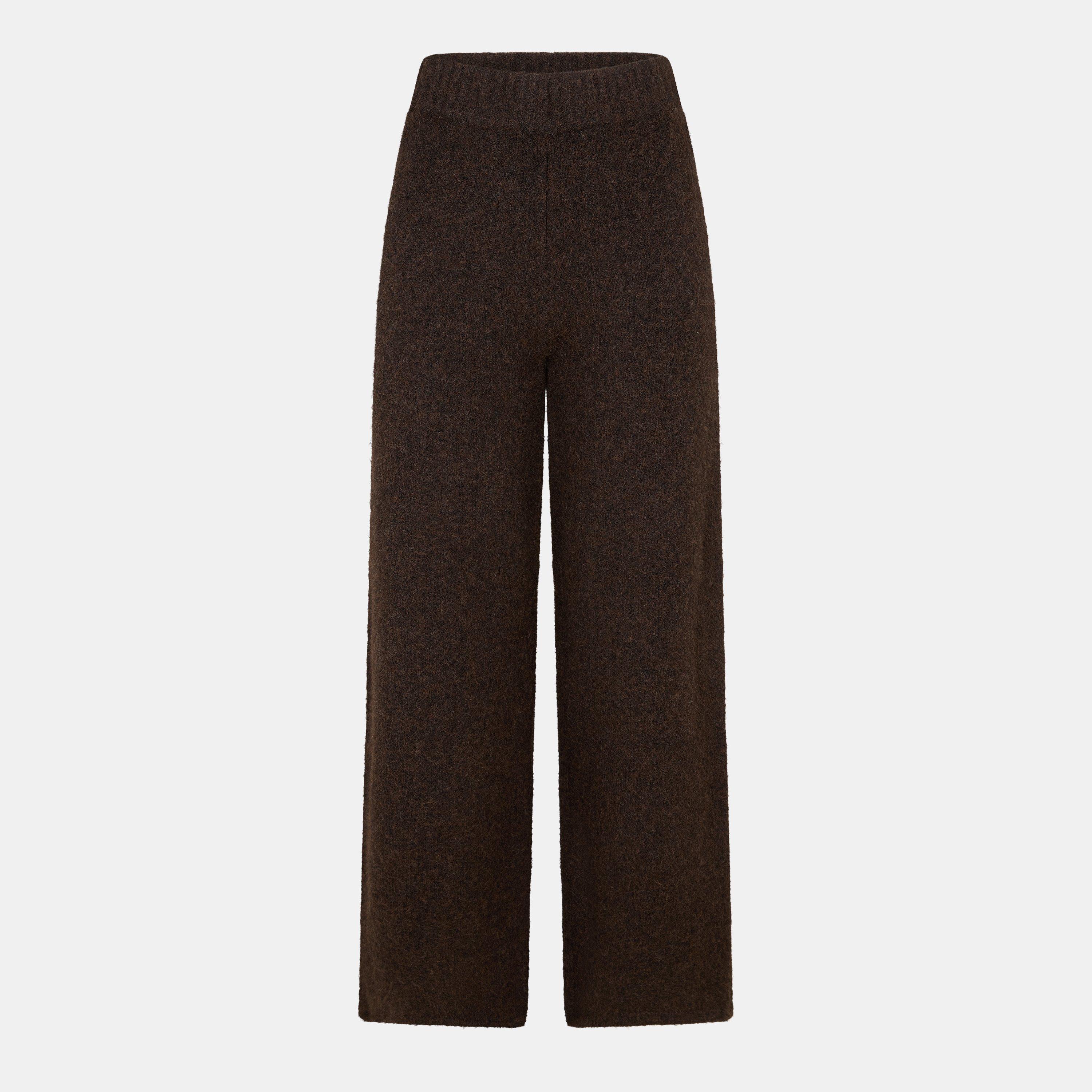 Chocolate - 4th and Reckless - Women's Brady Wide Leg Trousers - 1