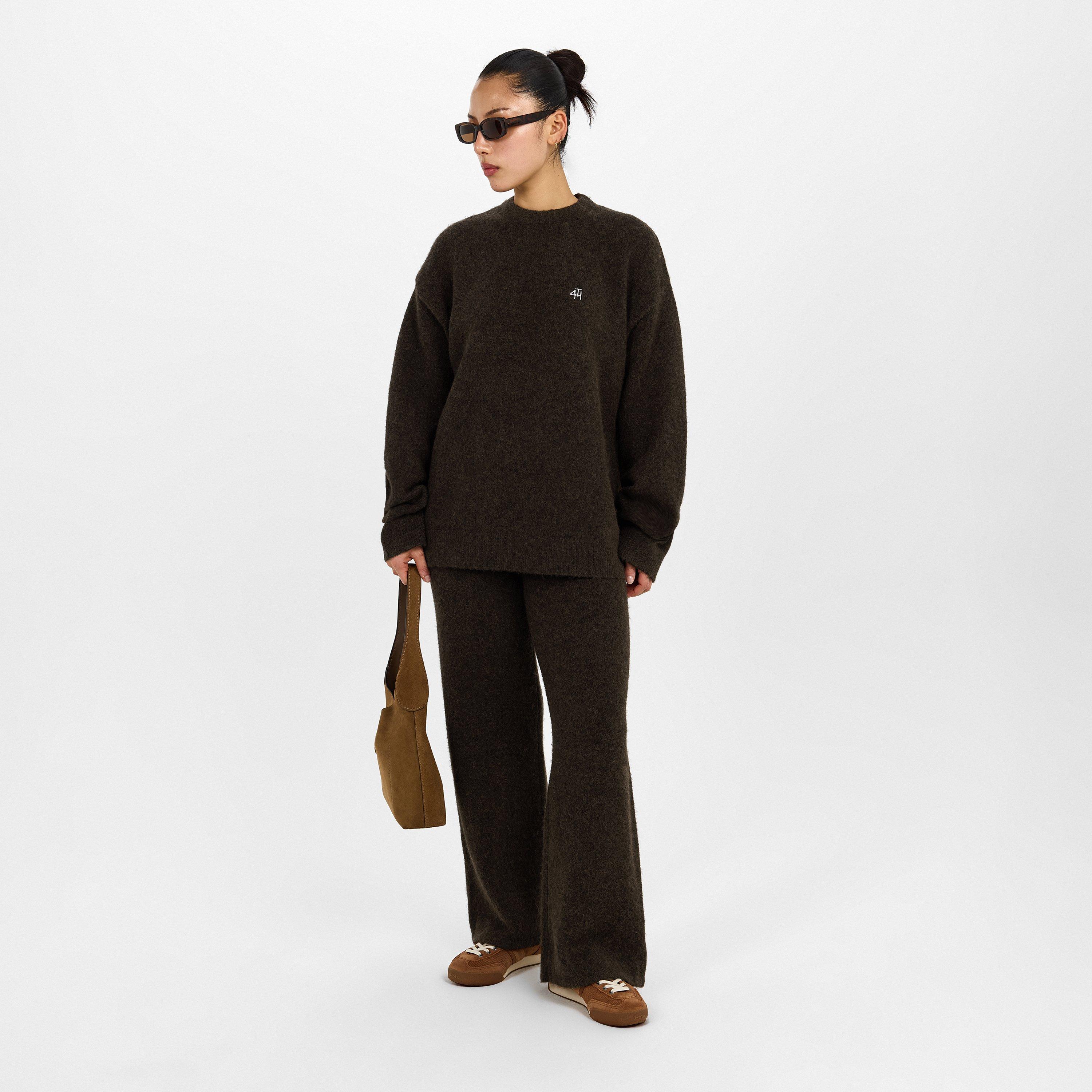 Chocolate - 4th and Reckless - Women's Brady Wide Leg Trousers - 6