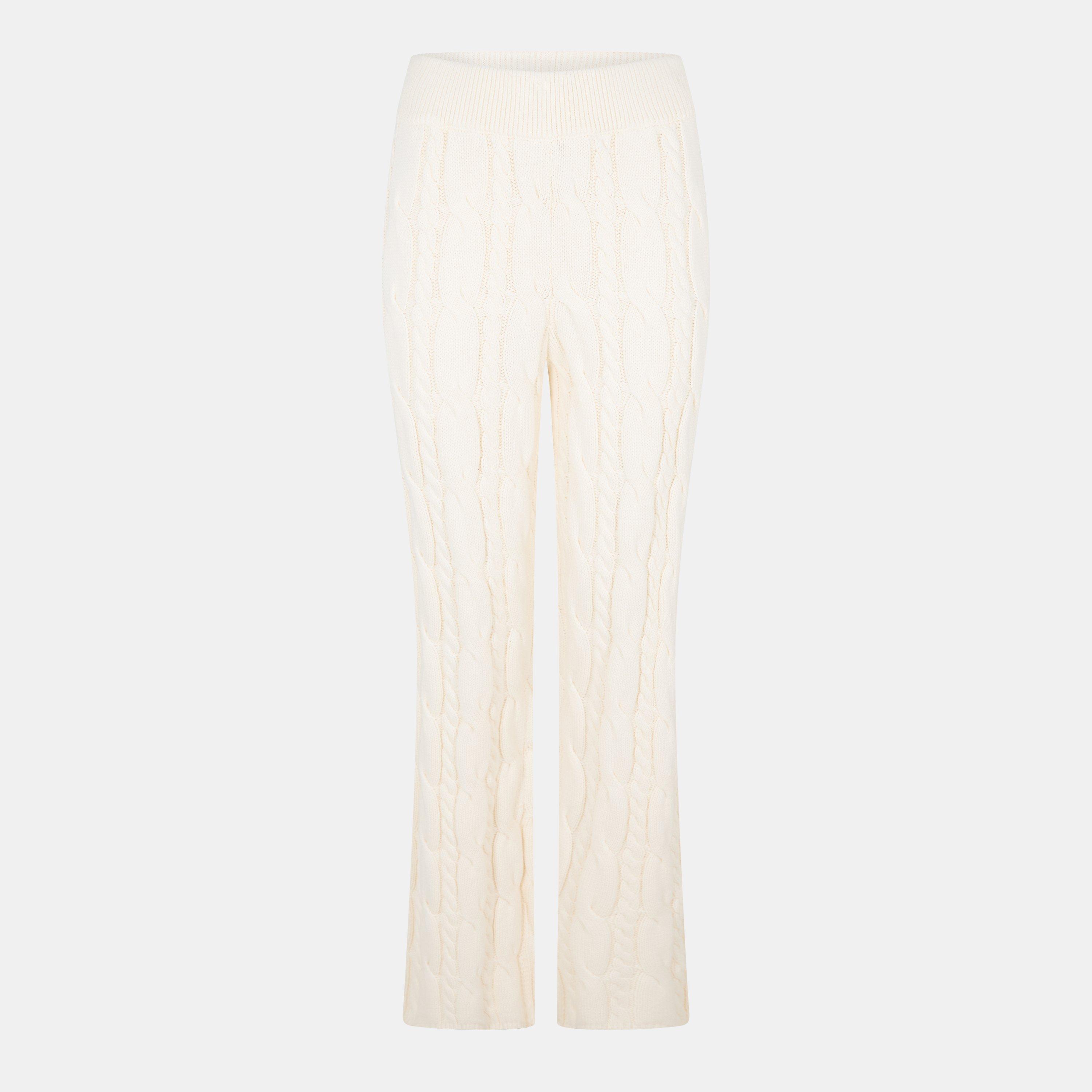 Cream - 4th and Reckless - Women's Jordan Knitted Trousers - 1