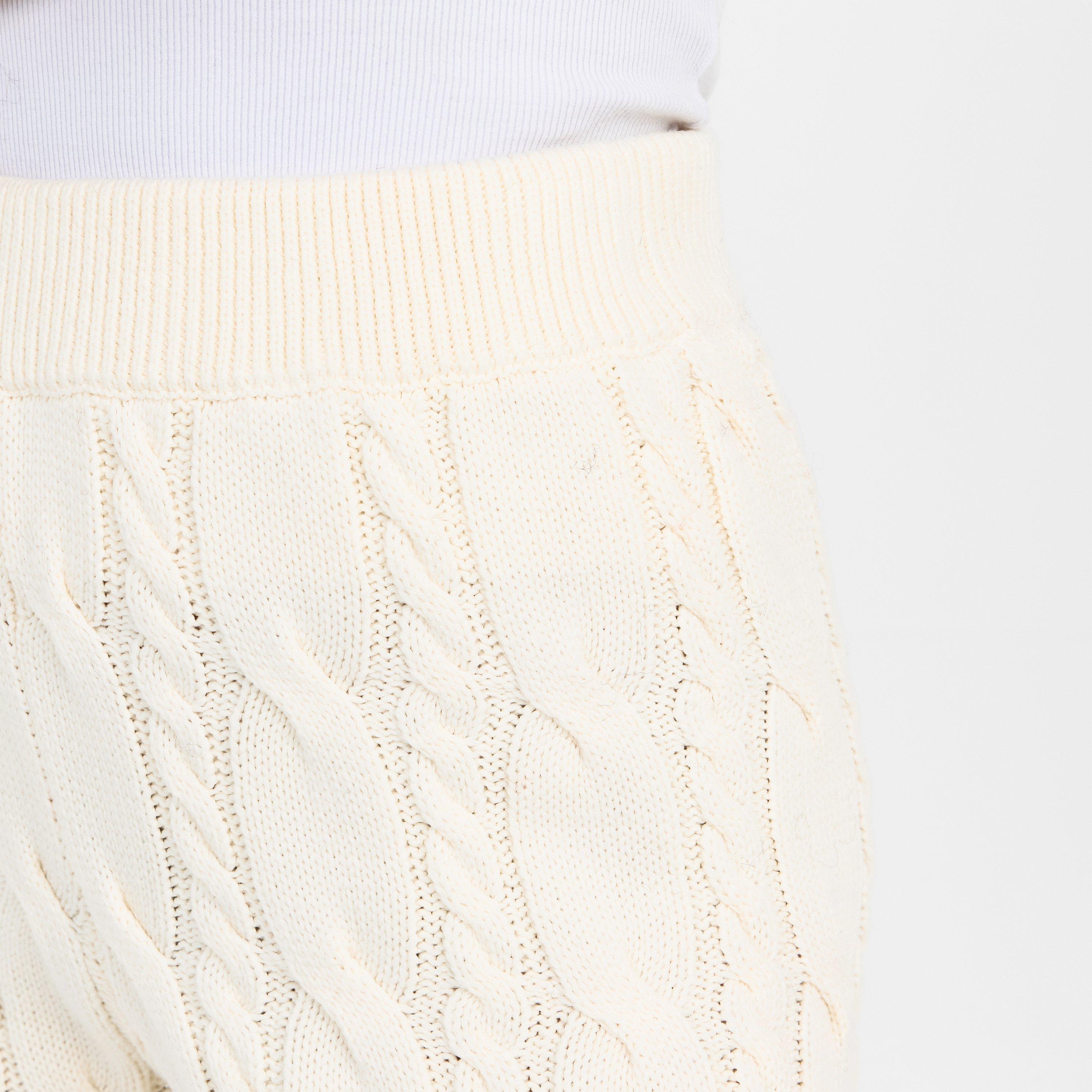 Cream - 4th and Reckless - Women's Jordan Knitted Trousers - 5