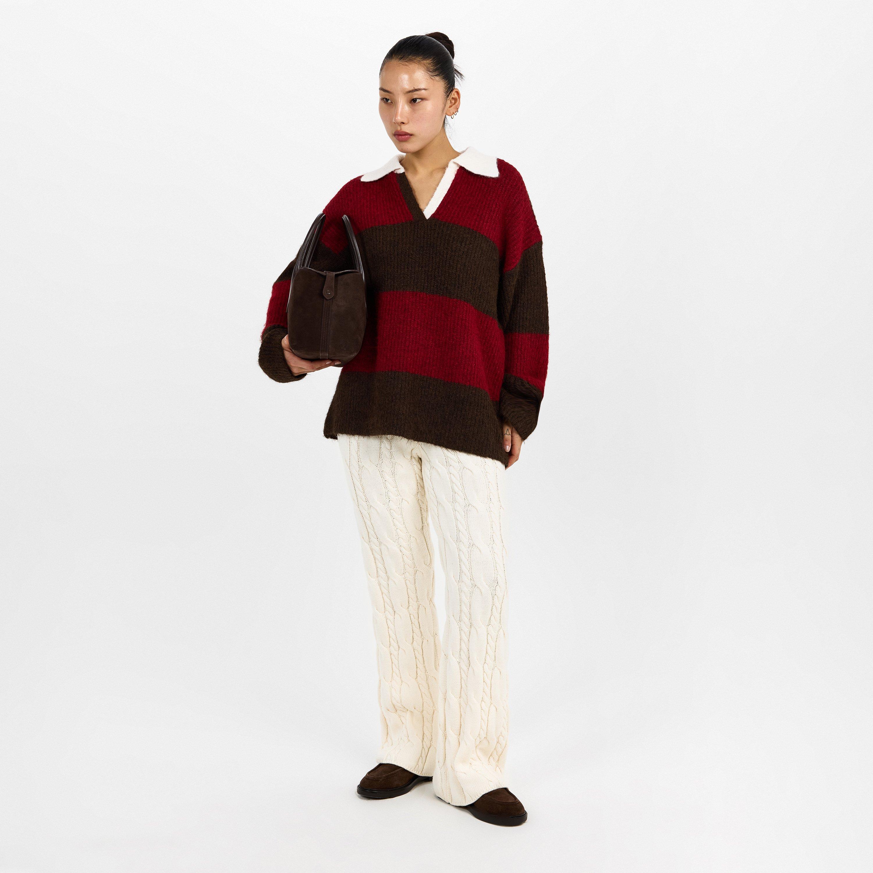 Cream - 4th and Reckless - Women's Jordan Knitted Trousers - 6