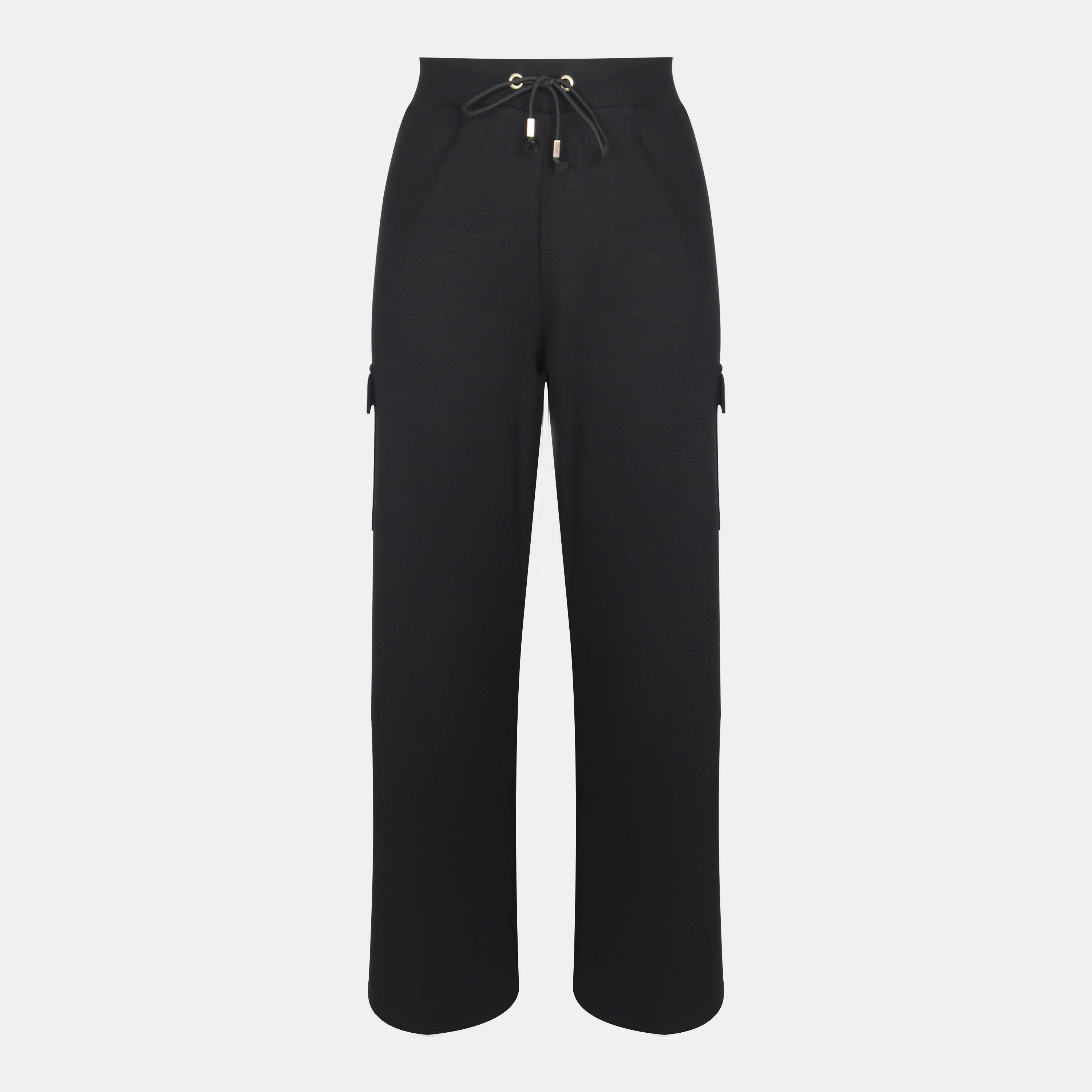 Zwart - Biba - Women's Modal Open Hem Fleece Joggers - 1