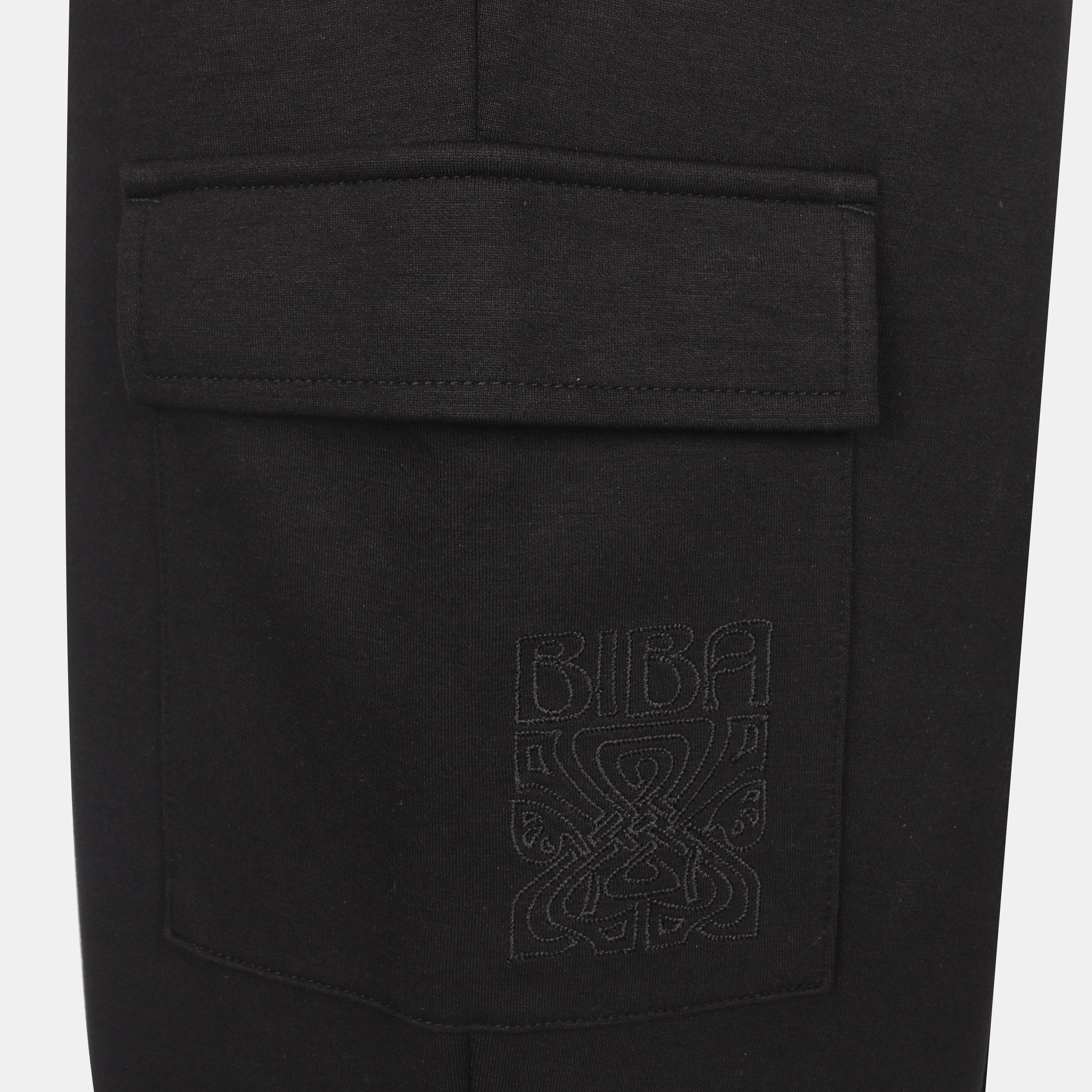 Preto - Biba - Women's Modal Open Hem Fleece Joggers - 4