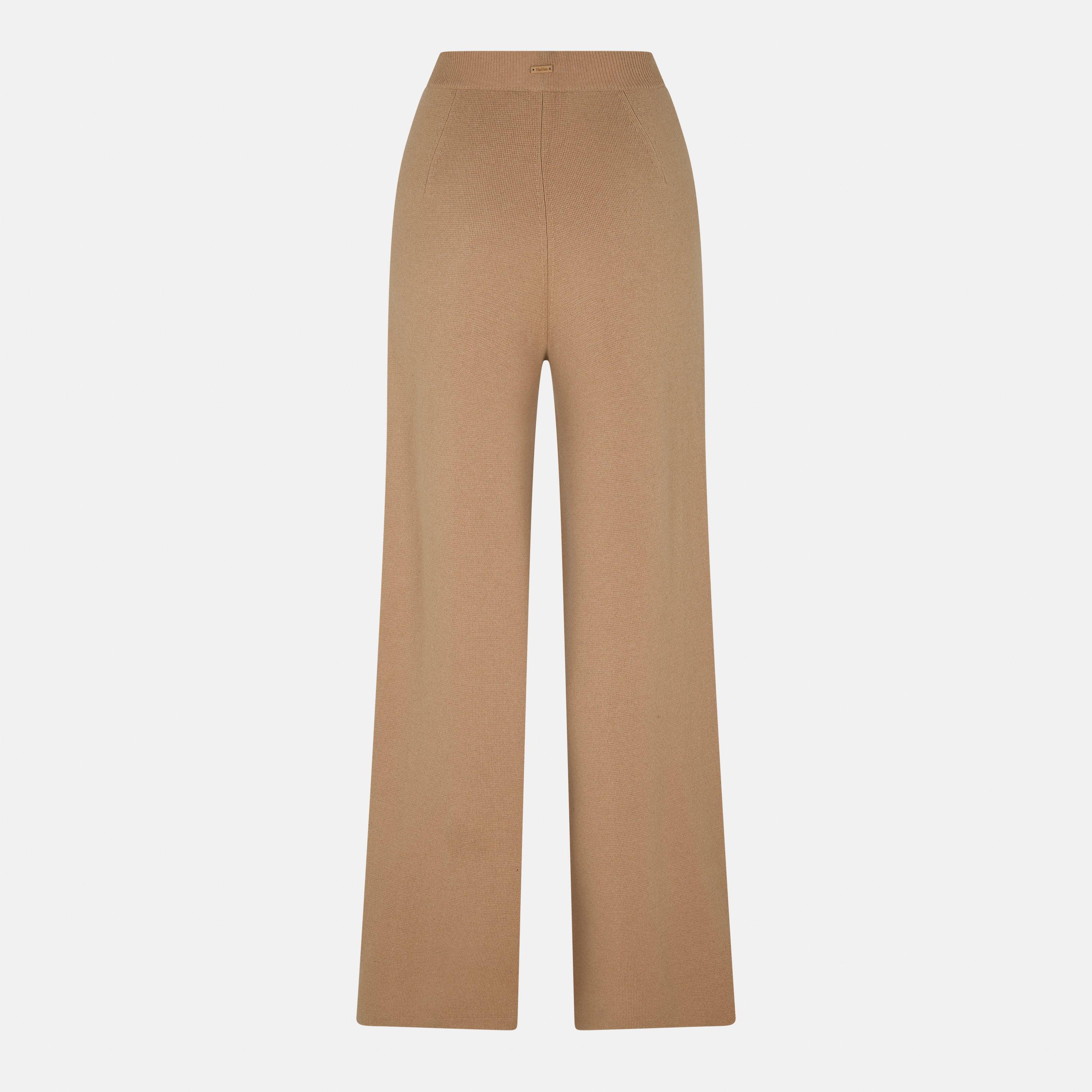 Camel - Max Mara - Women's Wide Leg Trousers - 2