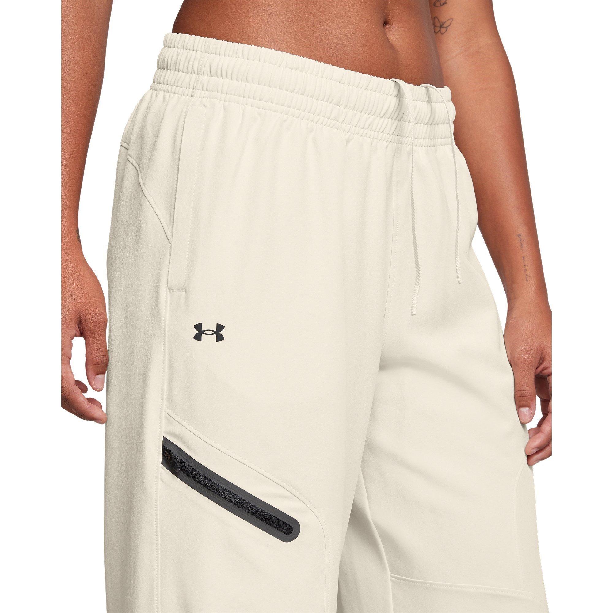 White - Under Armour - Unstoppable Open Hem Woven Joggers - 5