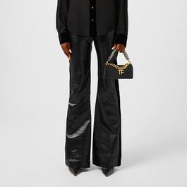 Tom Ford Leather Velvet Flare Trousers