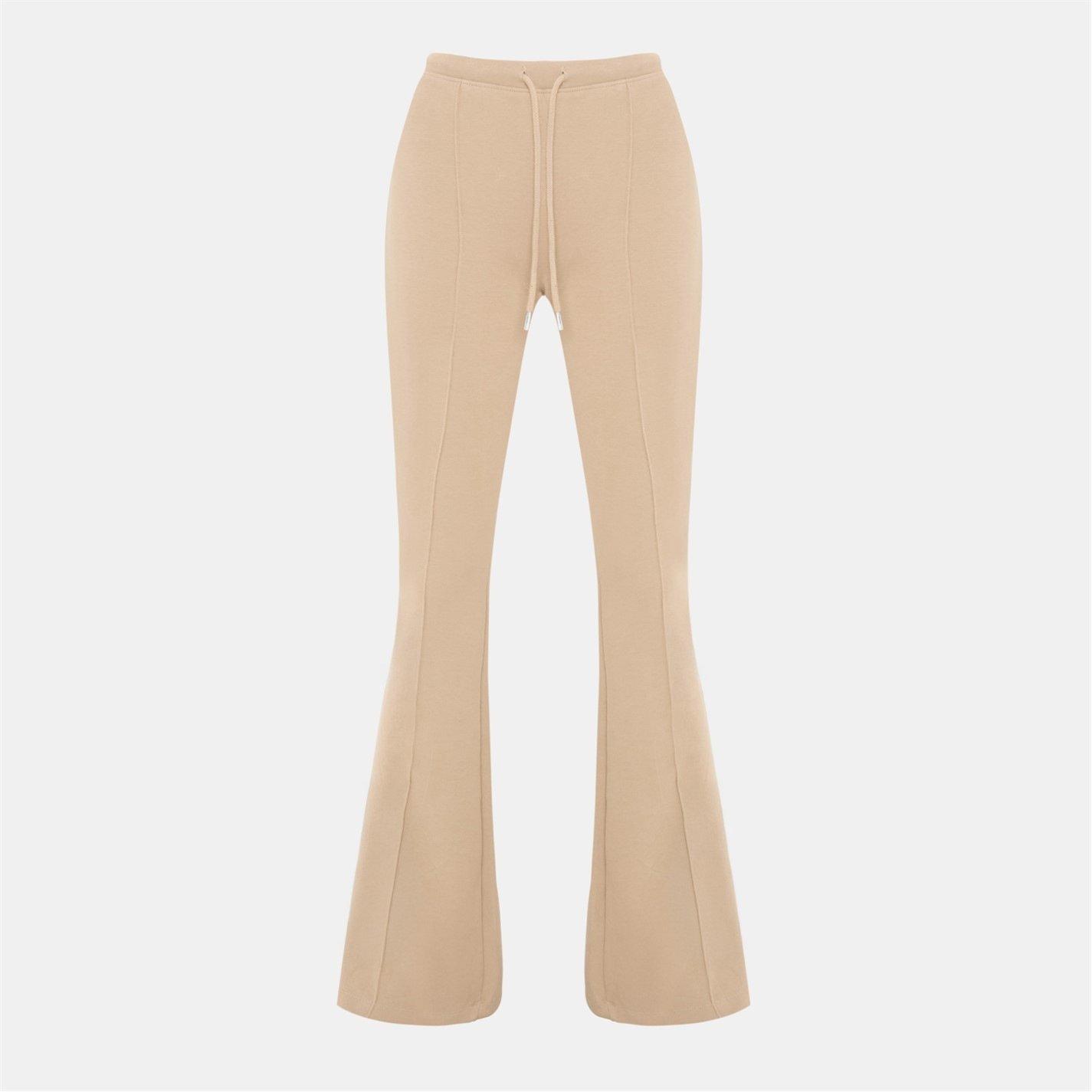 Taupe - I Saw It First - Seam Detail Flared Jogger - 2