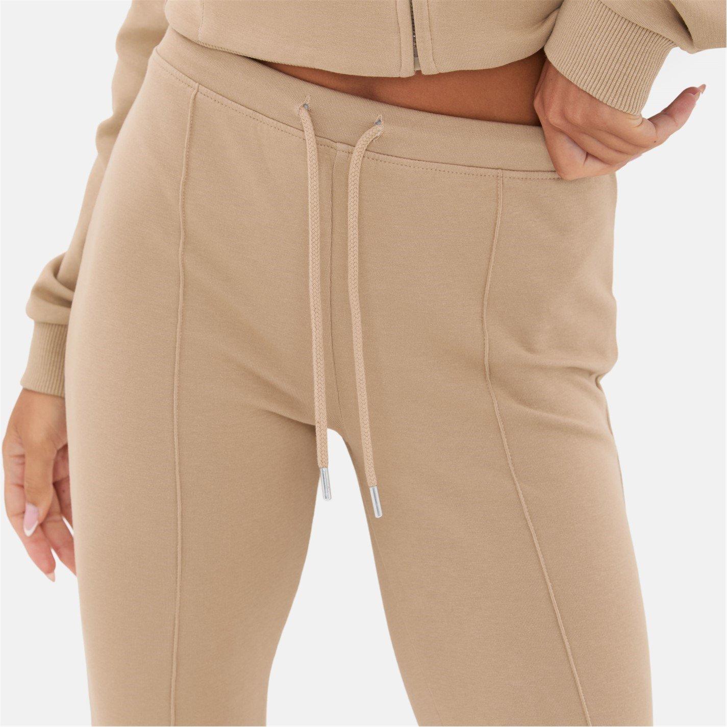 Taupe - I Saw It First - Seam Detail Flared Jogger - 6
