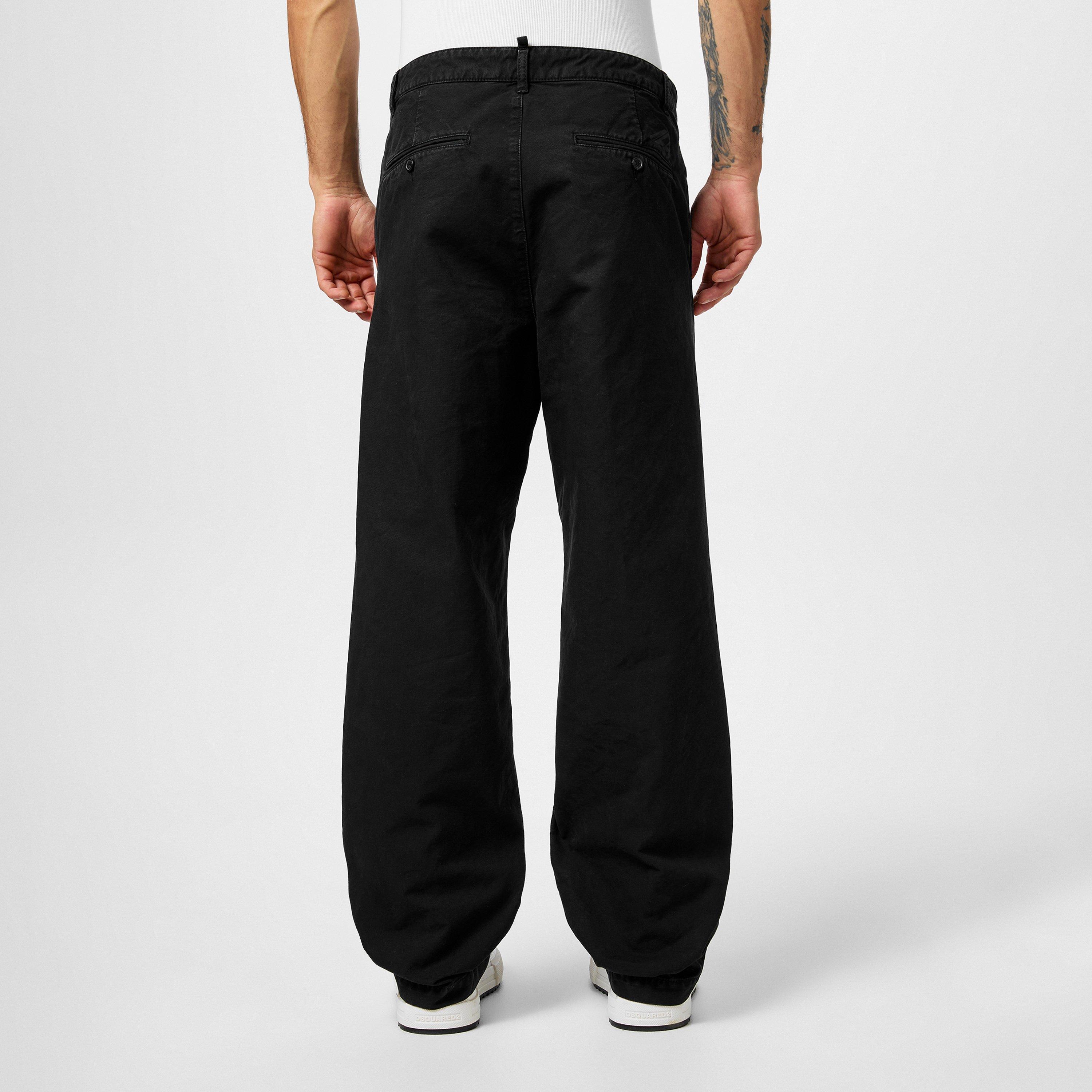 Black - DSquared2 - Loose Trousers - 4