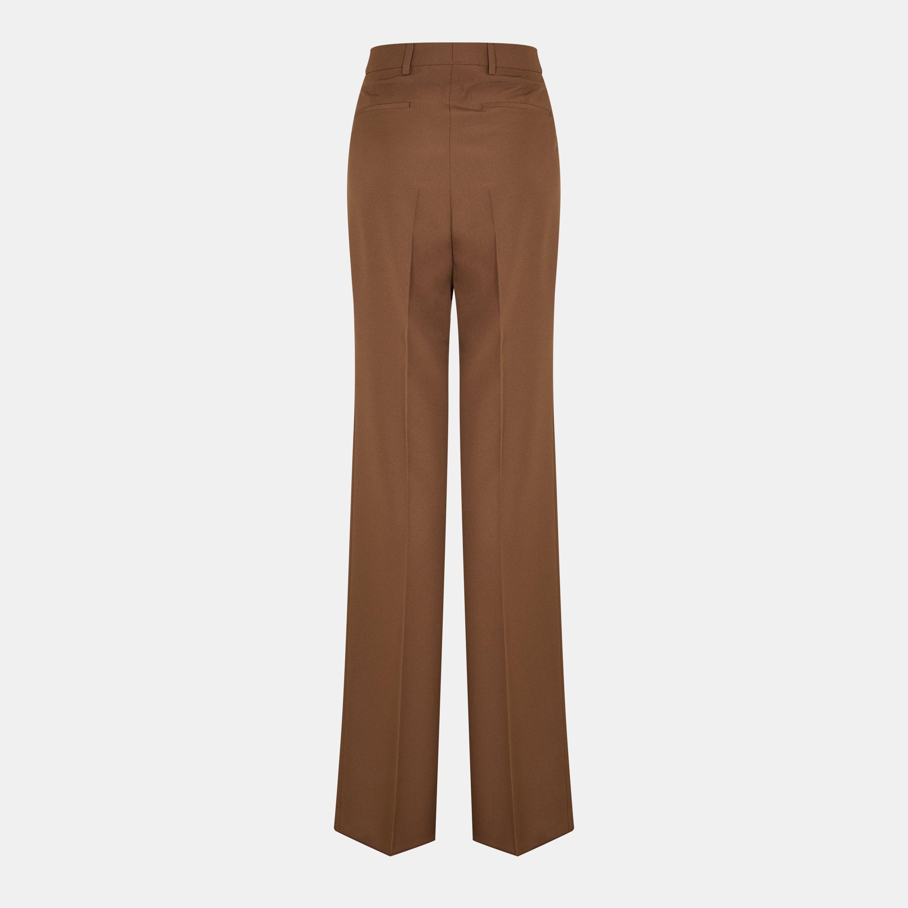 Chocolate - Gucci - Women's Wide Leg Trousers - 2
