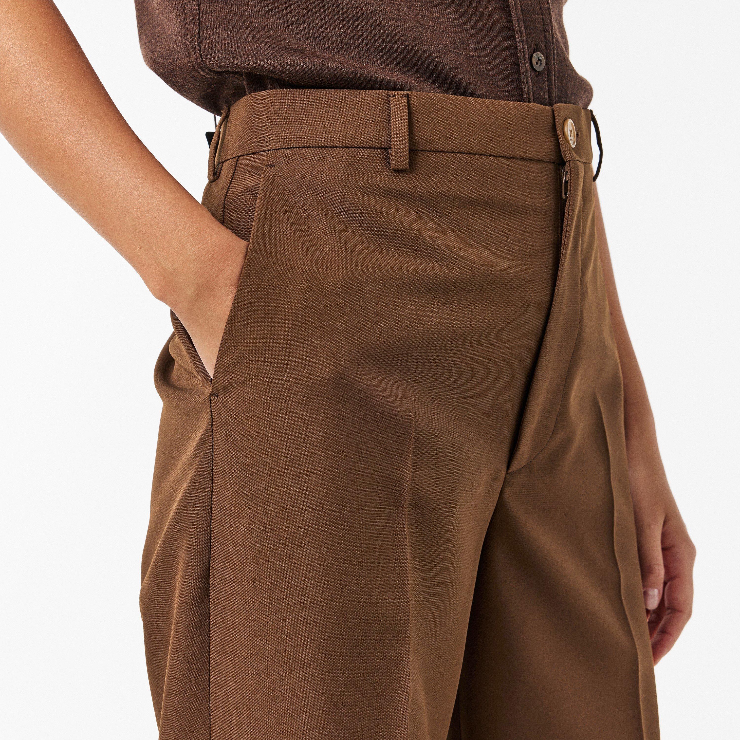 Chocolate - Gucci - Women's Wide Leg Trousers - 5
