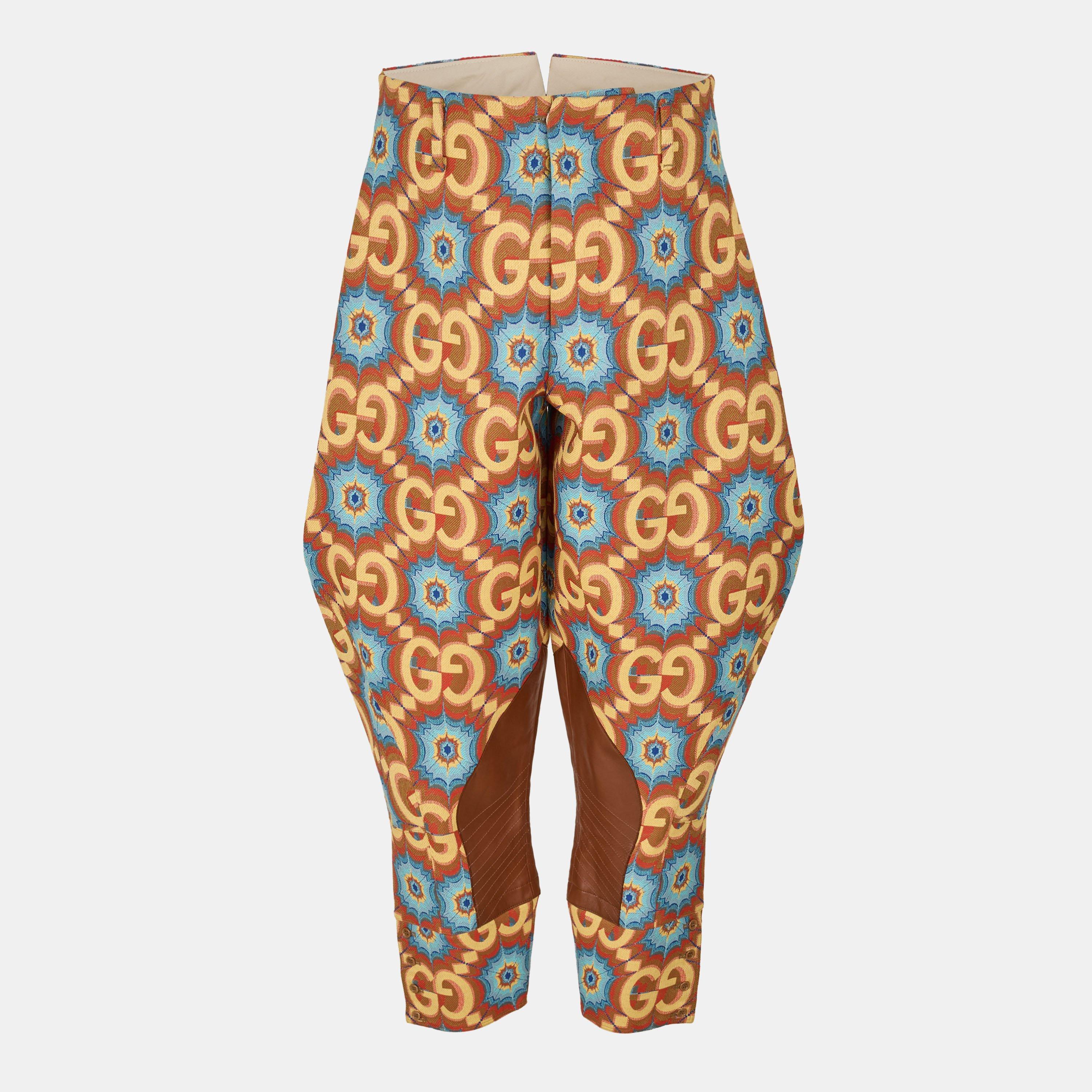 Orng/Yllw/Mc/Mx - Gucci - Men's Relaxed Wide Leg Trousers - 1