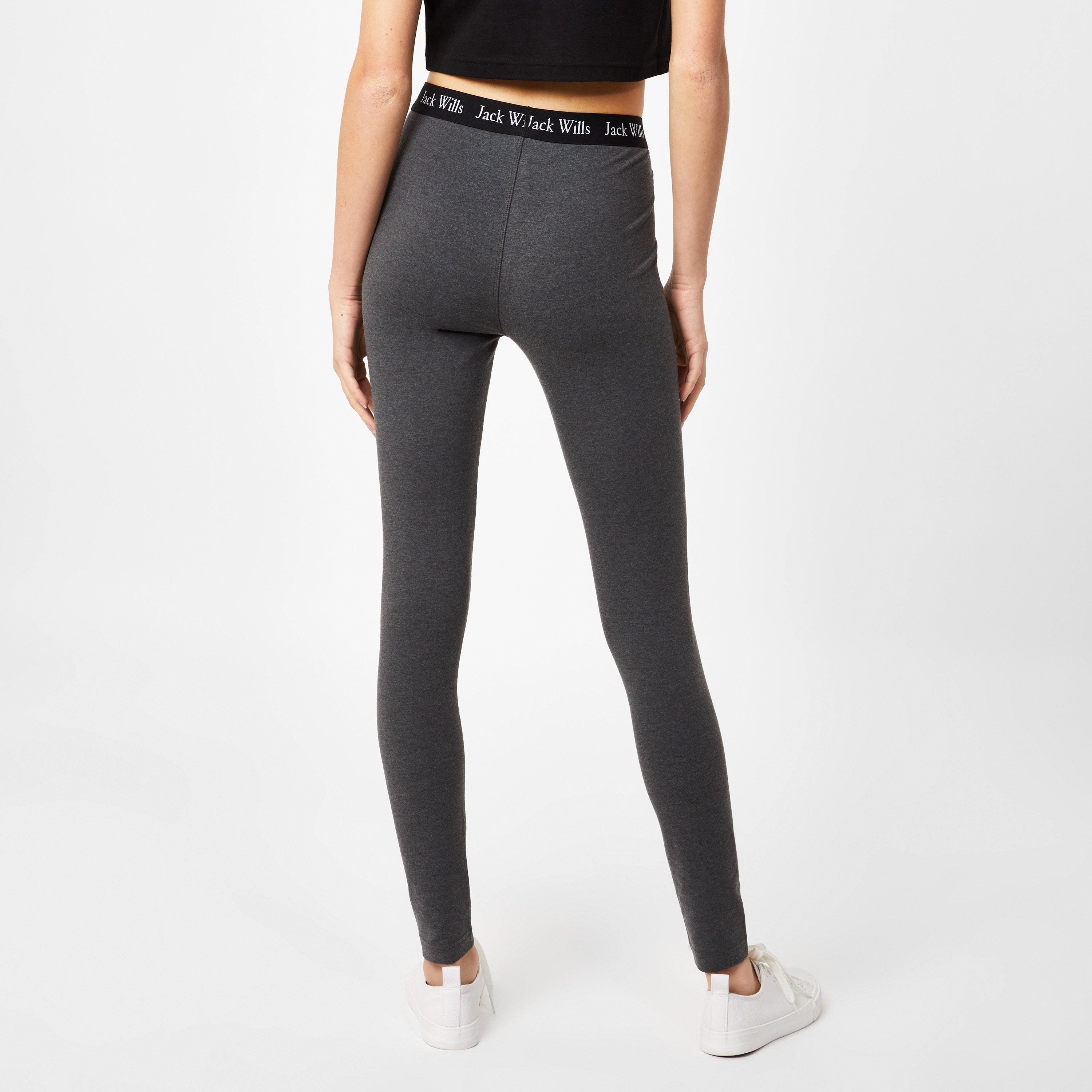 Drveni ugljen - Jack Wills - Logo Waistband Leggings - 2