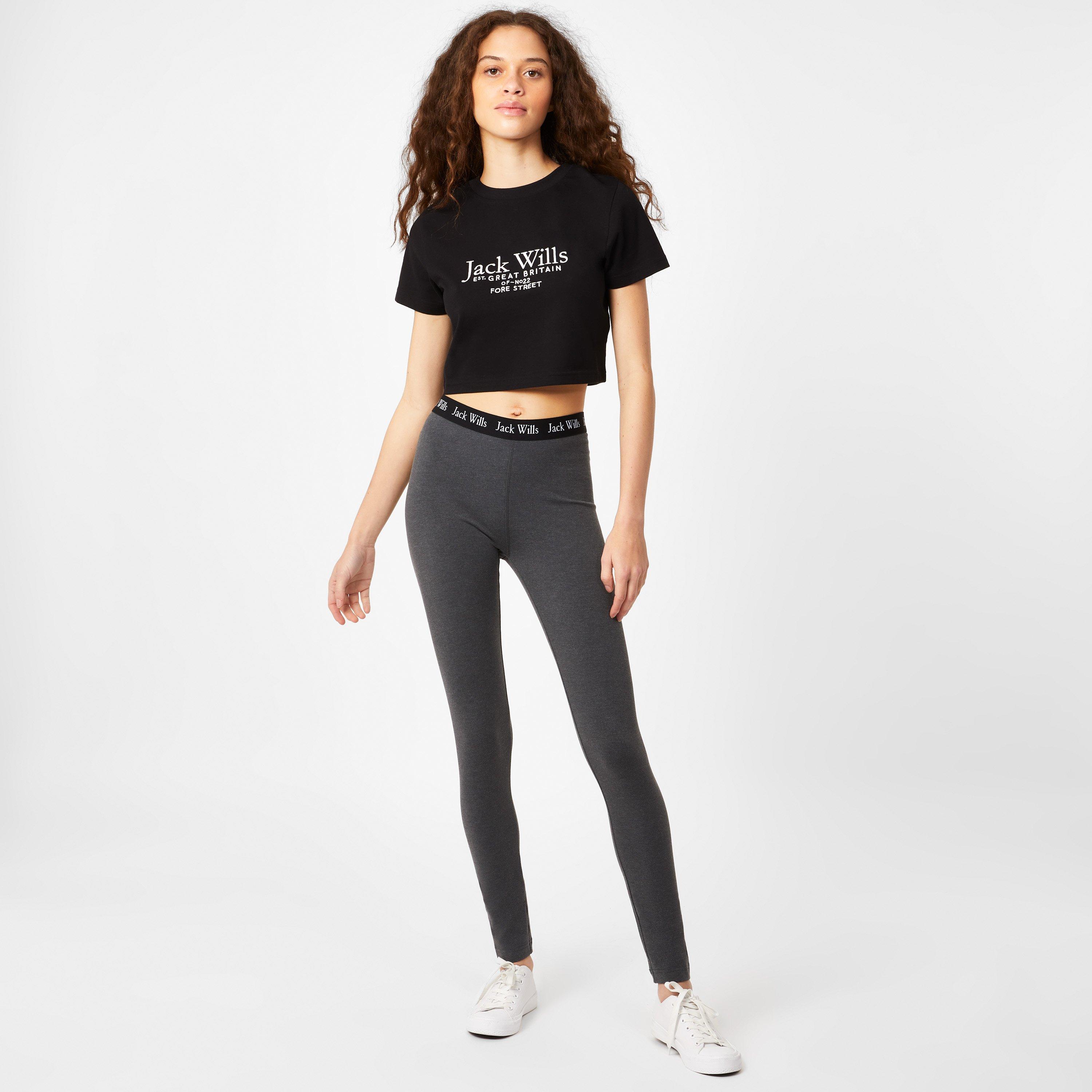 Drveni ugljen - Jack Wills - Logo Waistband Leggings - 4