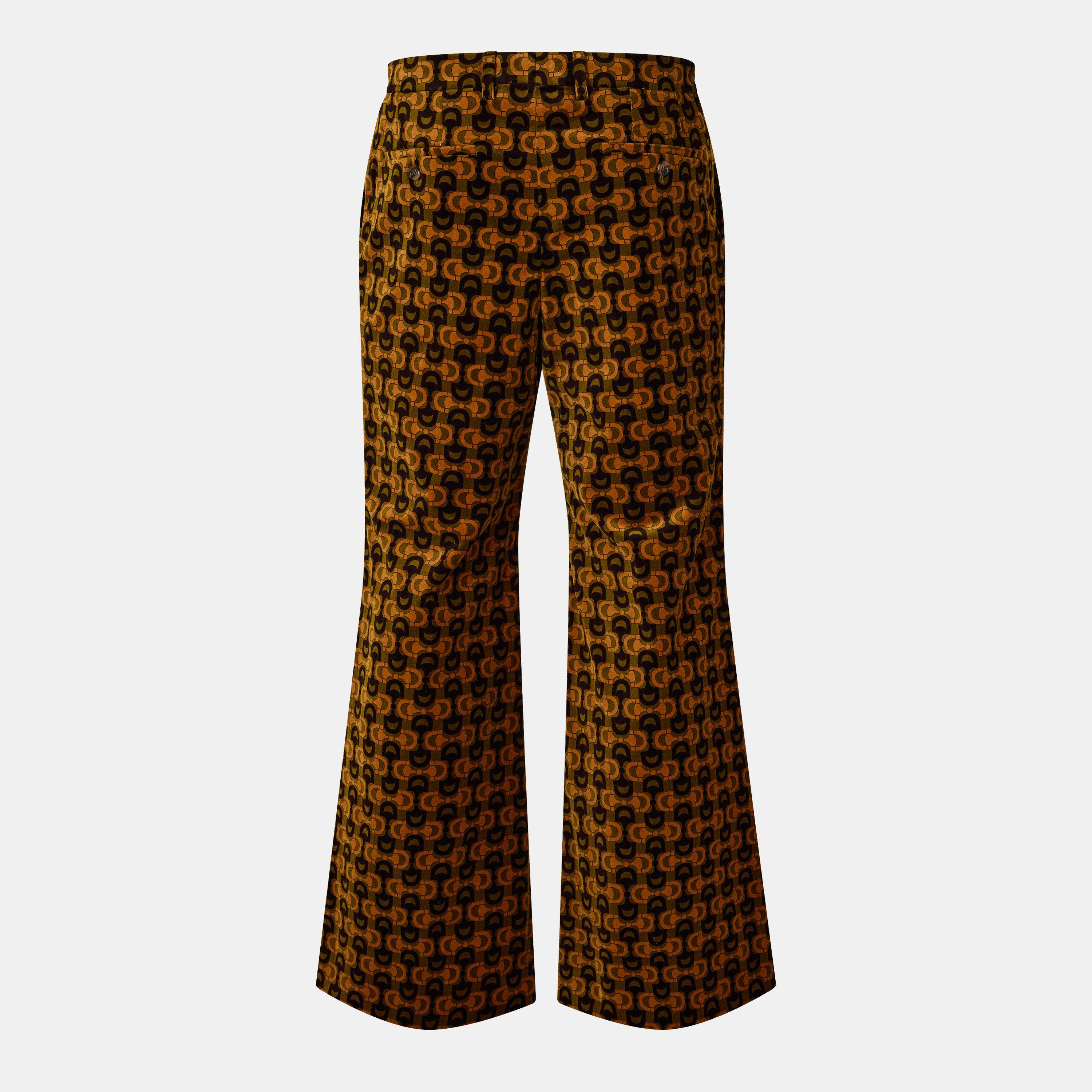 Green/Ebony/Mc - Gucci - Men's Wide Leg Trousers - 2