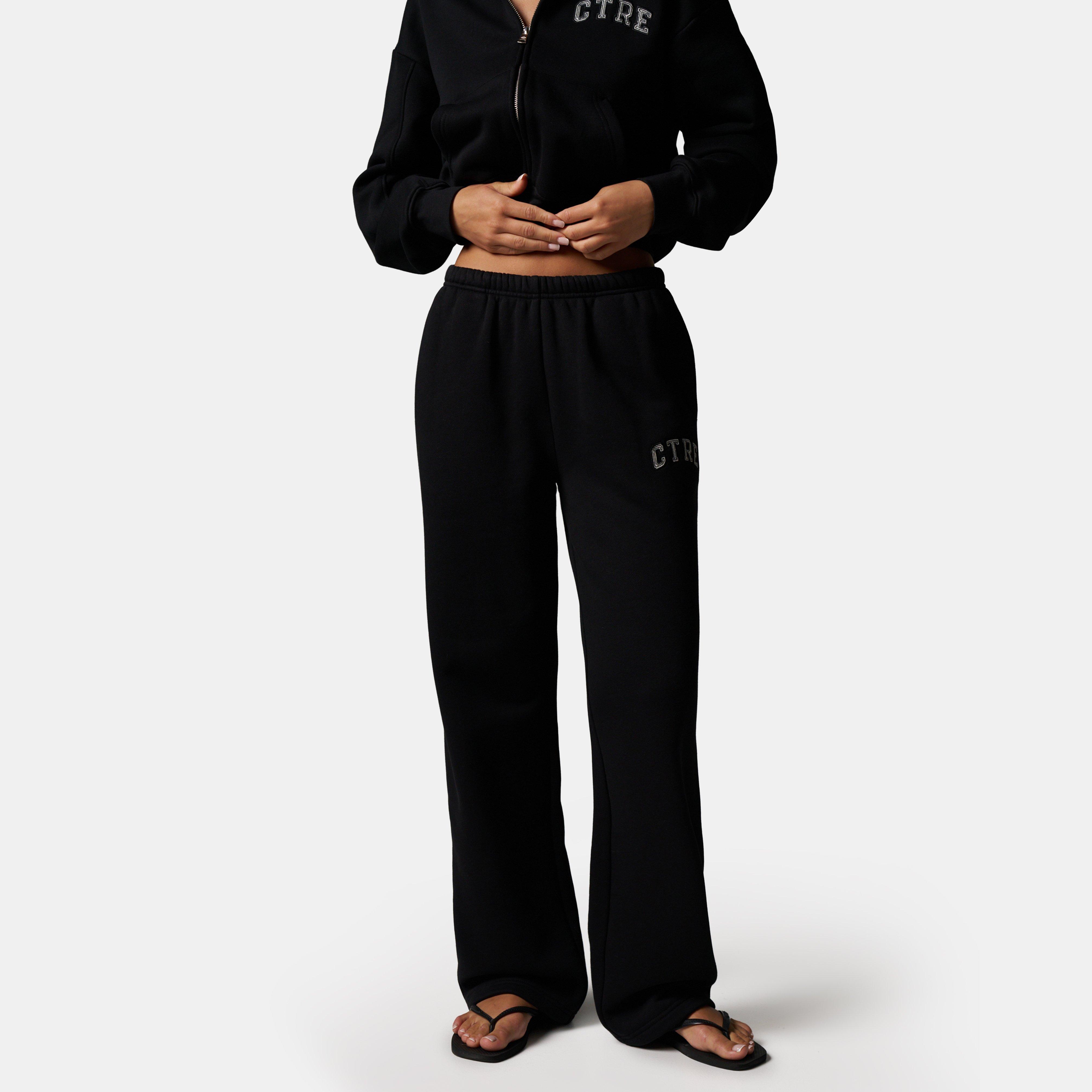 Black - The Couture Club - Womens CTRE Straight Leg Knitted Joggers - 3