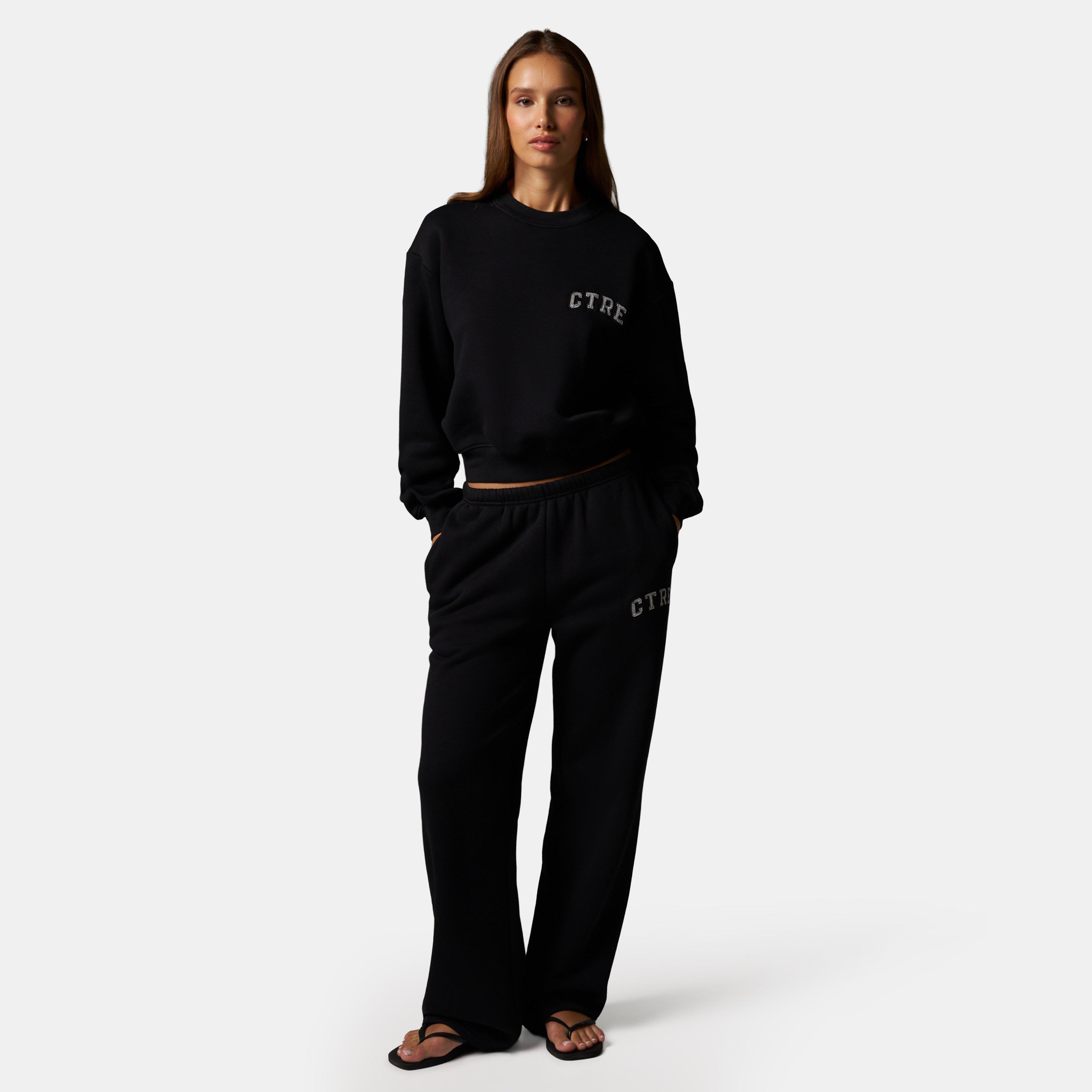 Black - The Couture Club - Womens CTRE Straight Leg Knitted Joggers - 6
