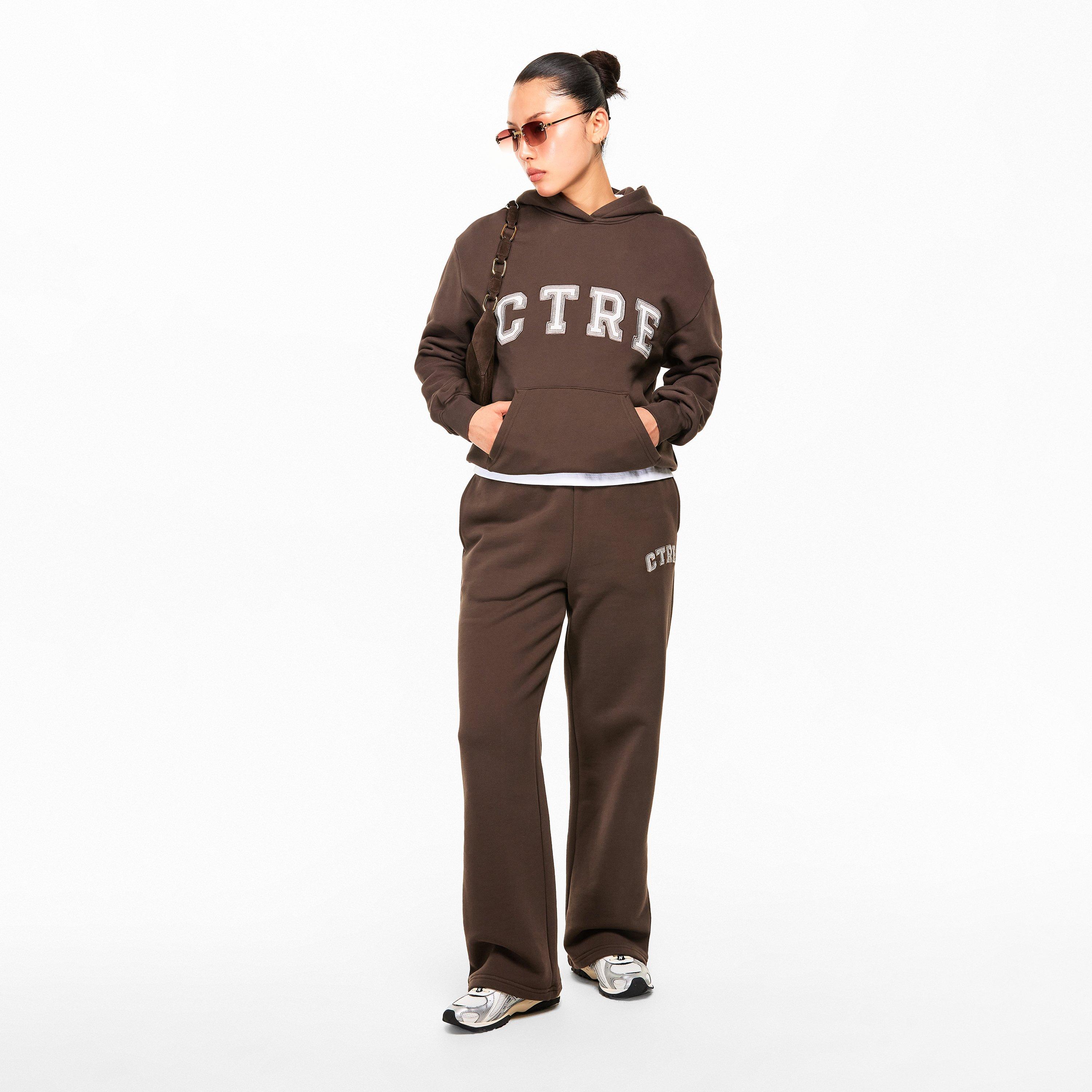 Brown - The Couture Club - Womens CTRE Straight Leg Knitted Joggers - 5