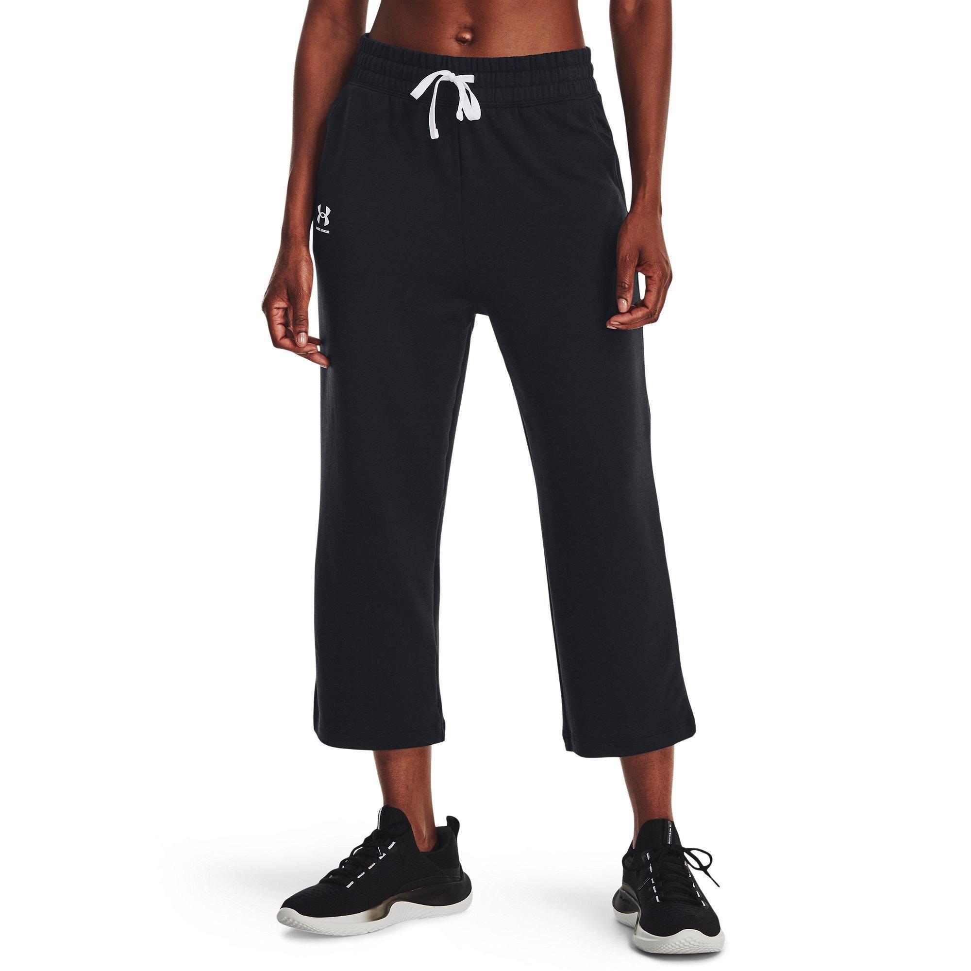Black - Under Armour - Armour Rival Terry Flare Joggers Womens - 2