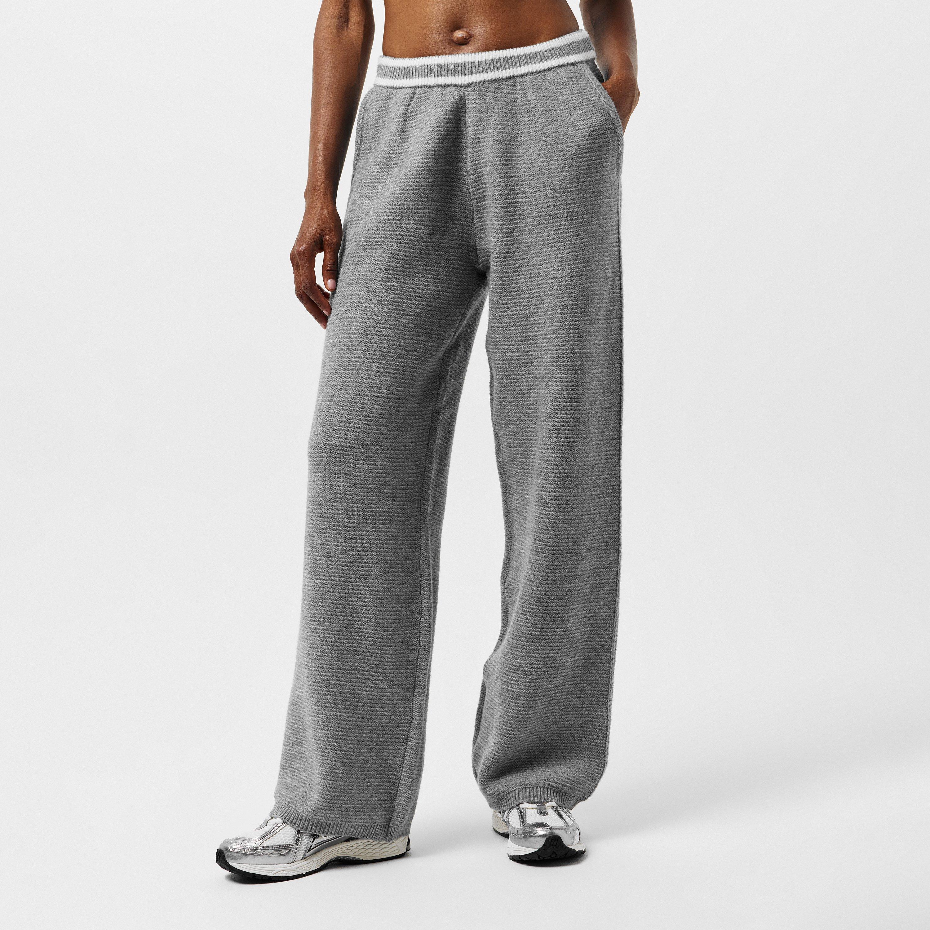 Grey - The Couture Club - Women's Emblem Jog Knitted Trousers - 3